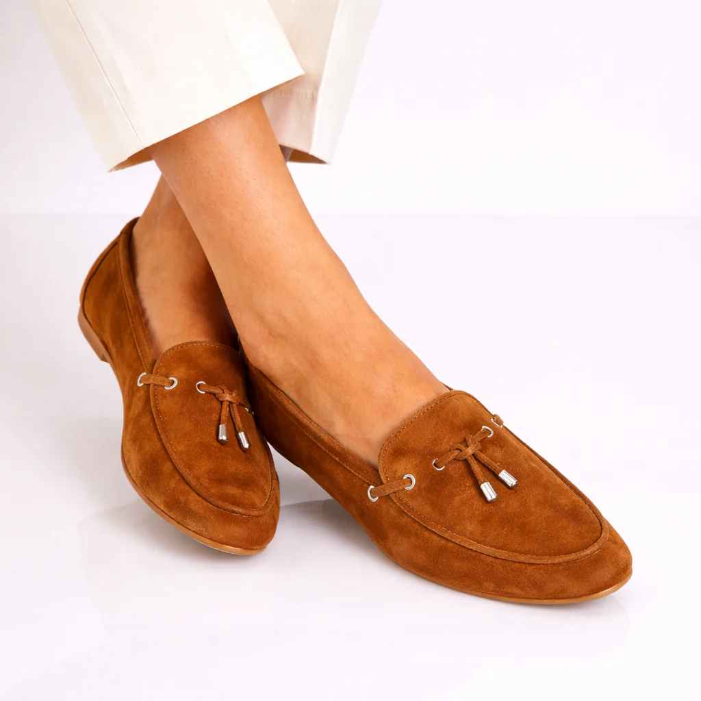Mocassino da donna Arsilia in camoscio marrone - Image 2