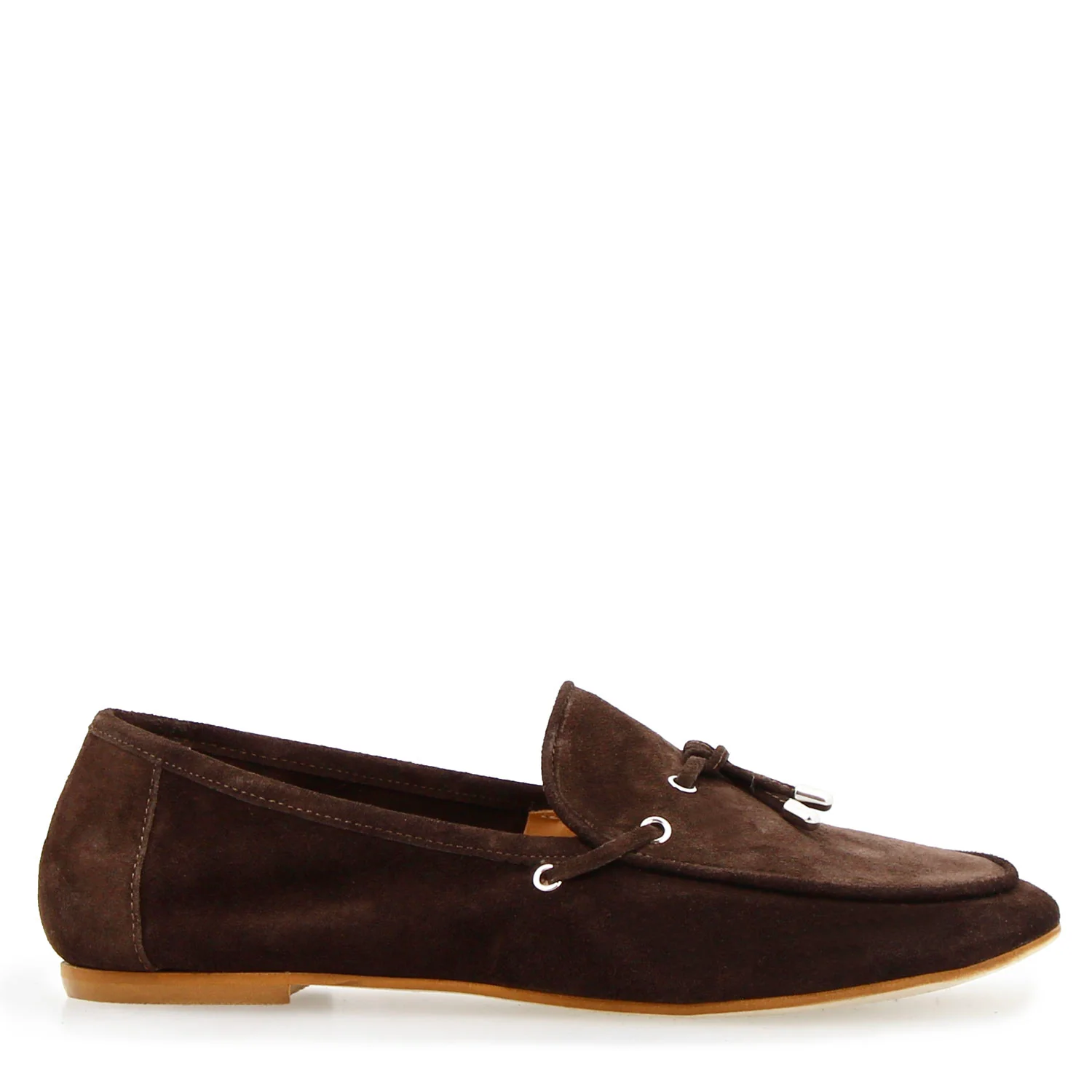 Mocassino da donna Arsilia in camoscio marrone scuro - Image 3