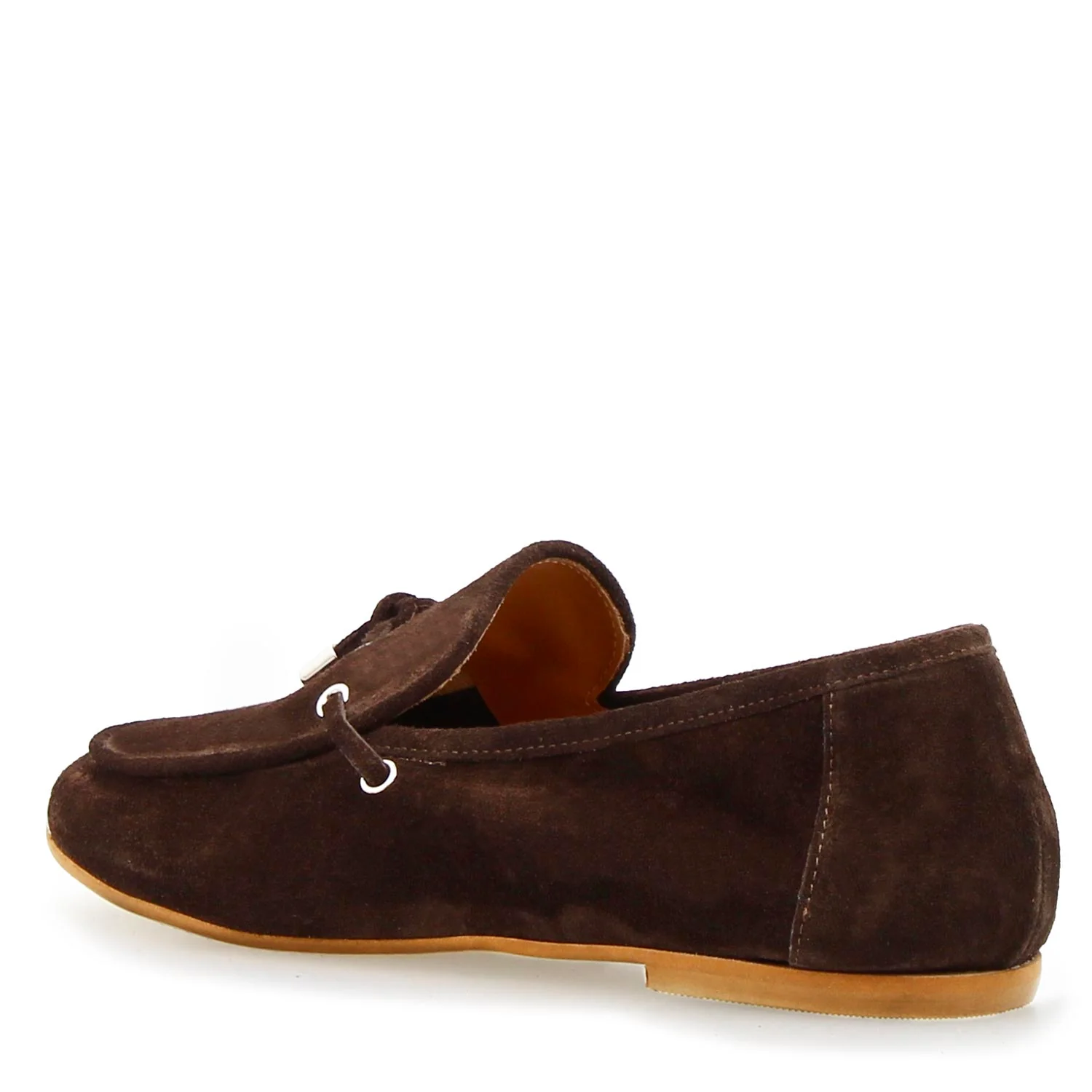 Mocassino da donna Arsilia in camoscio marrone scuro - Image 4