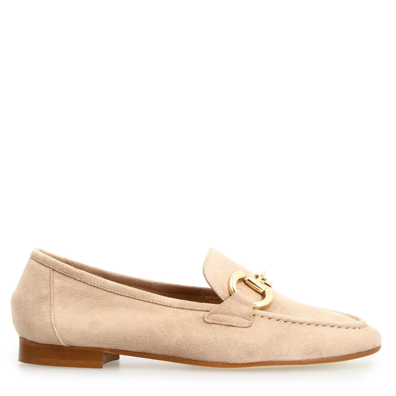 Mocassino da donna Baltea in camoscio beige - Image 3