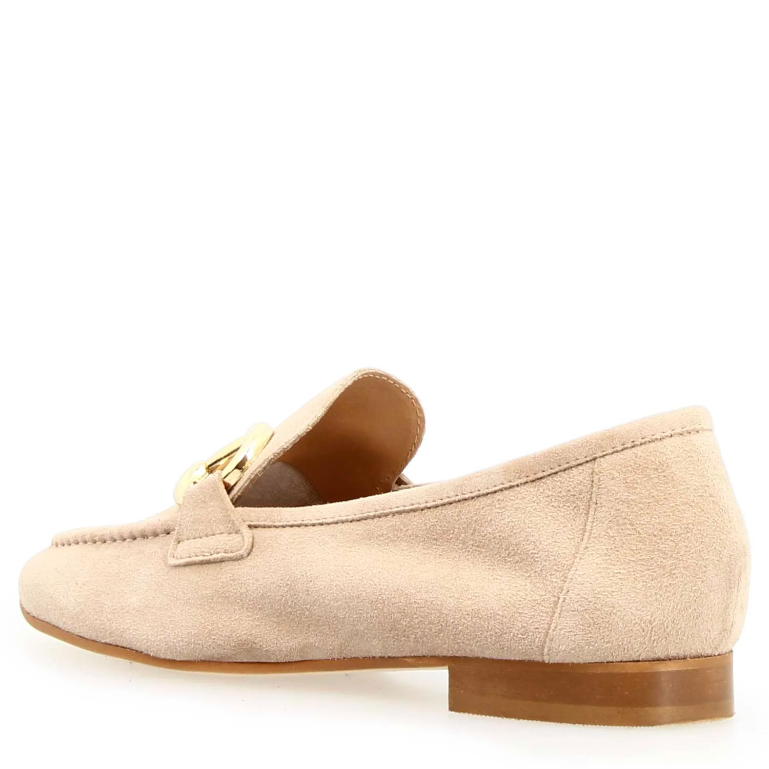 Mocassino da donna Baltea in camoscio beige - Image 4