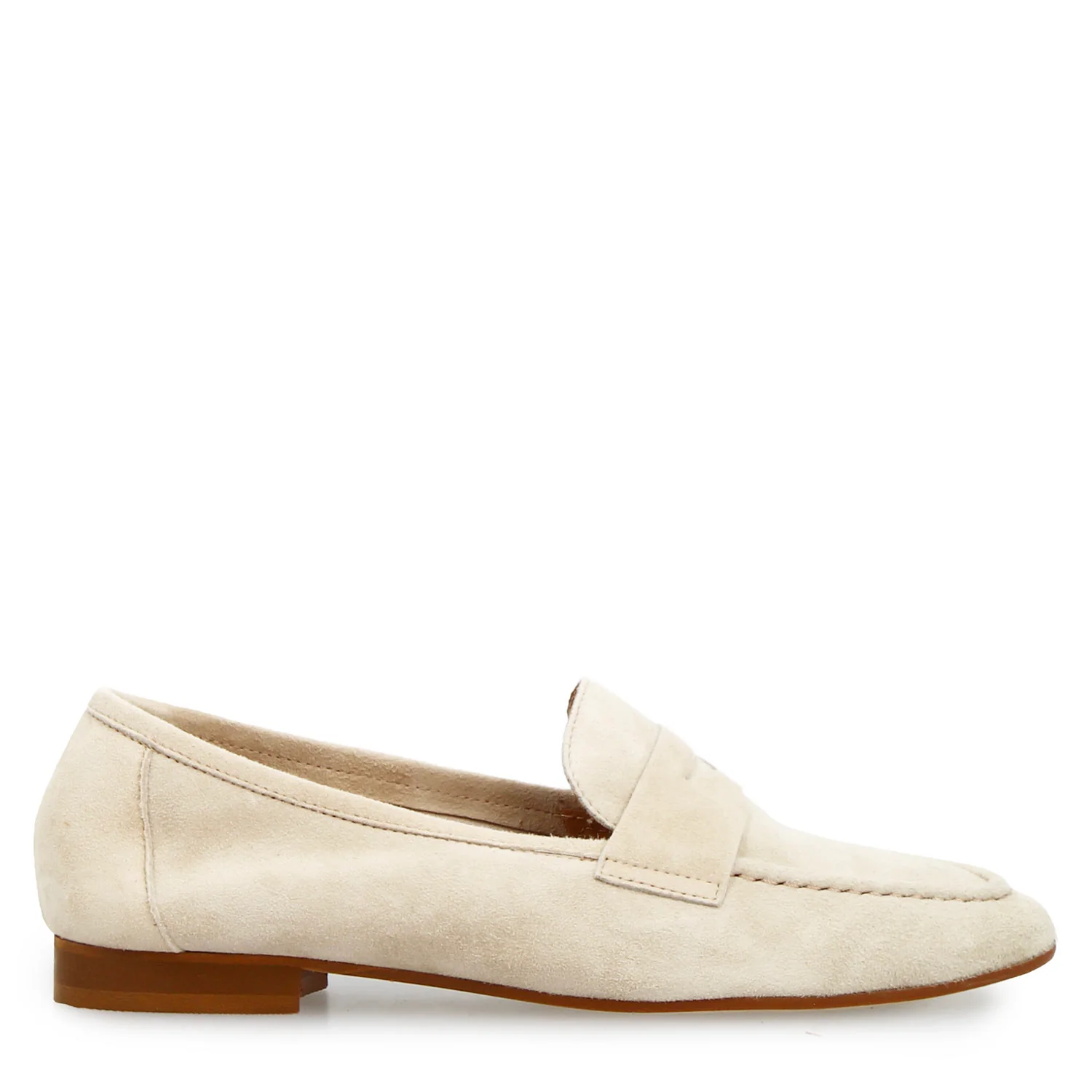 Mocassino da donna Brenta in camoscio beige - Image 3