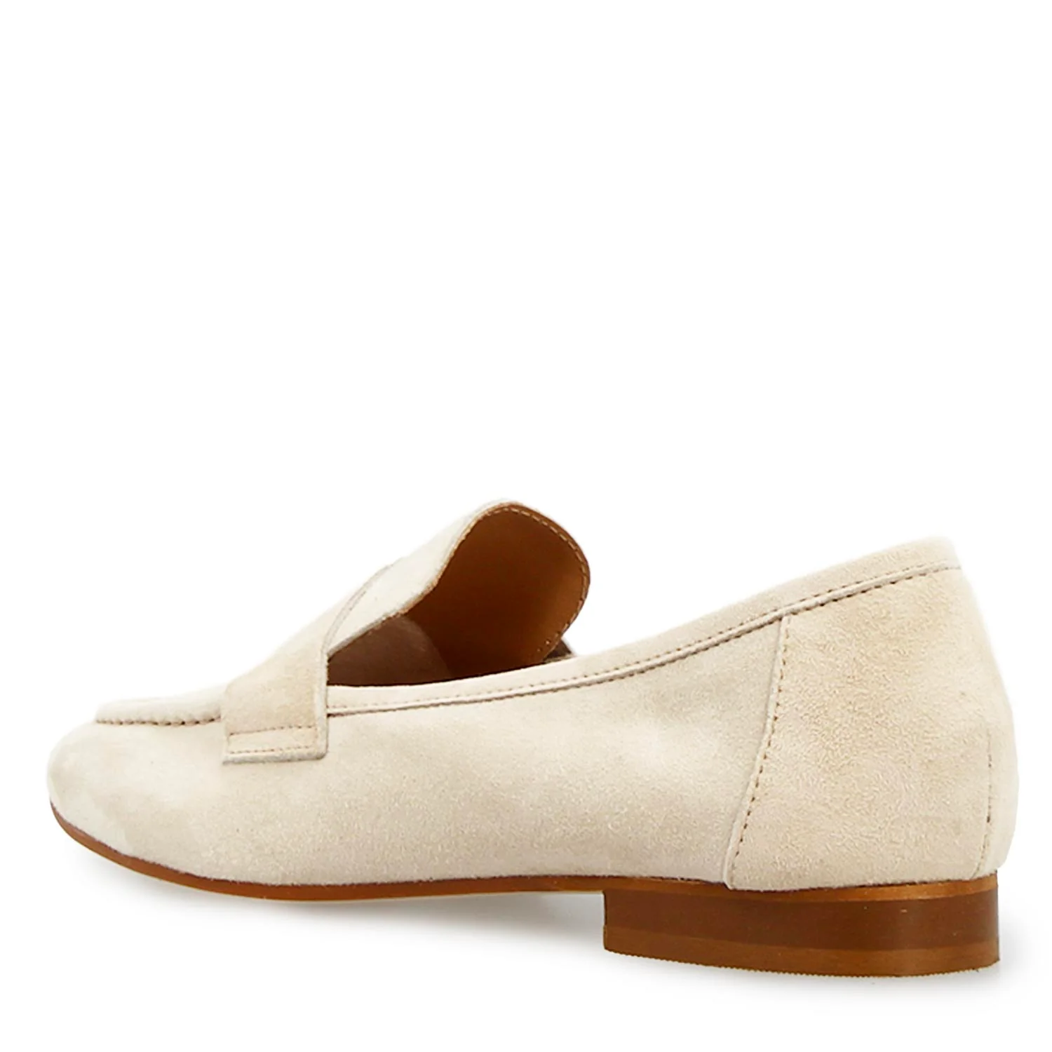 Mocassino da donna Brenta in camoscio beige - Image 4