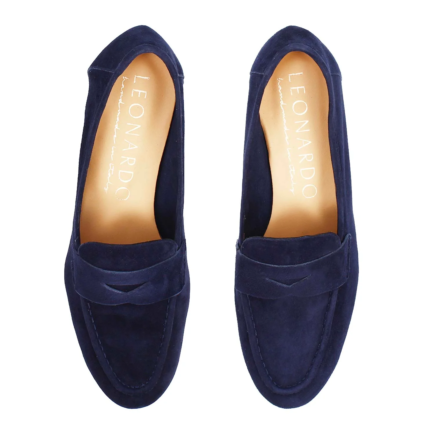 Mocassino da donna Brenta in camoscio blu - Image 2
