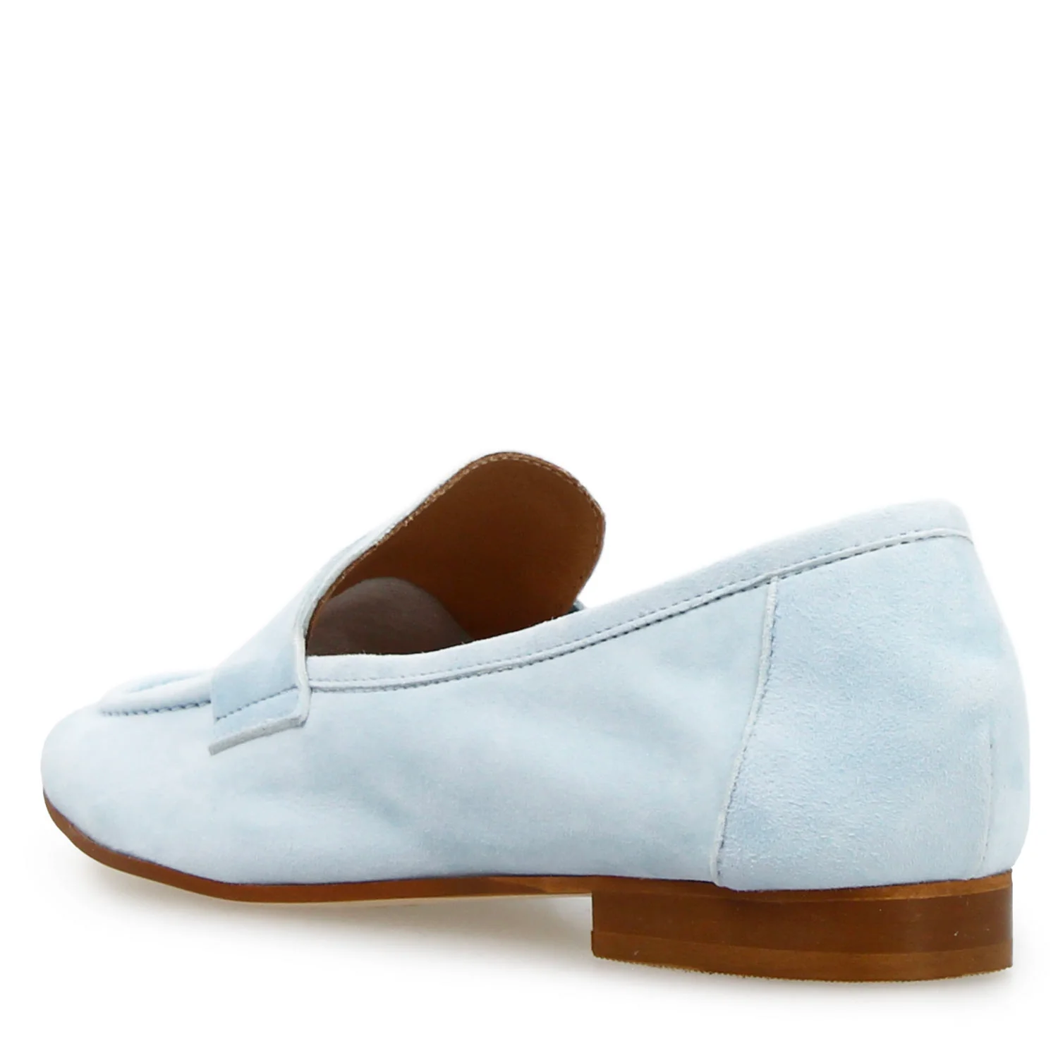 Mocassino da donna Brenta in camoscio celeste - Image 4