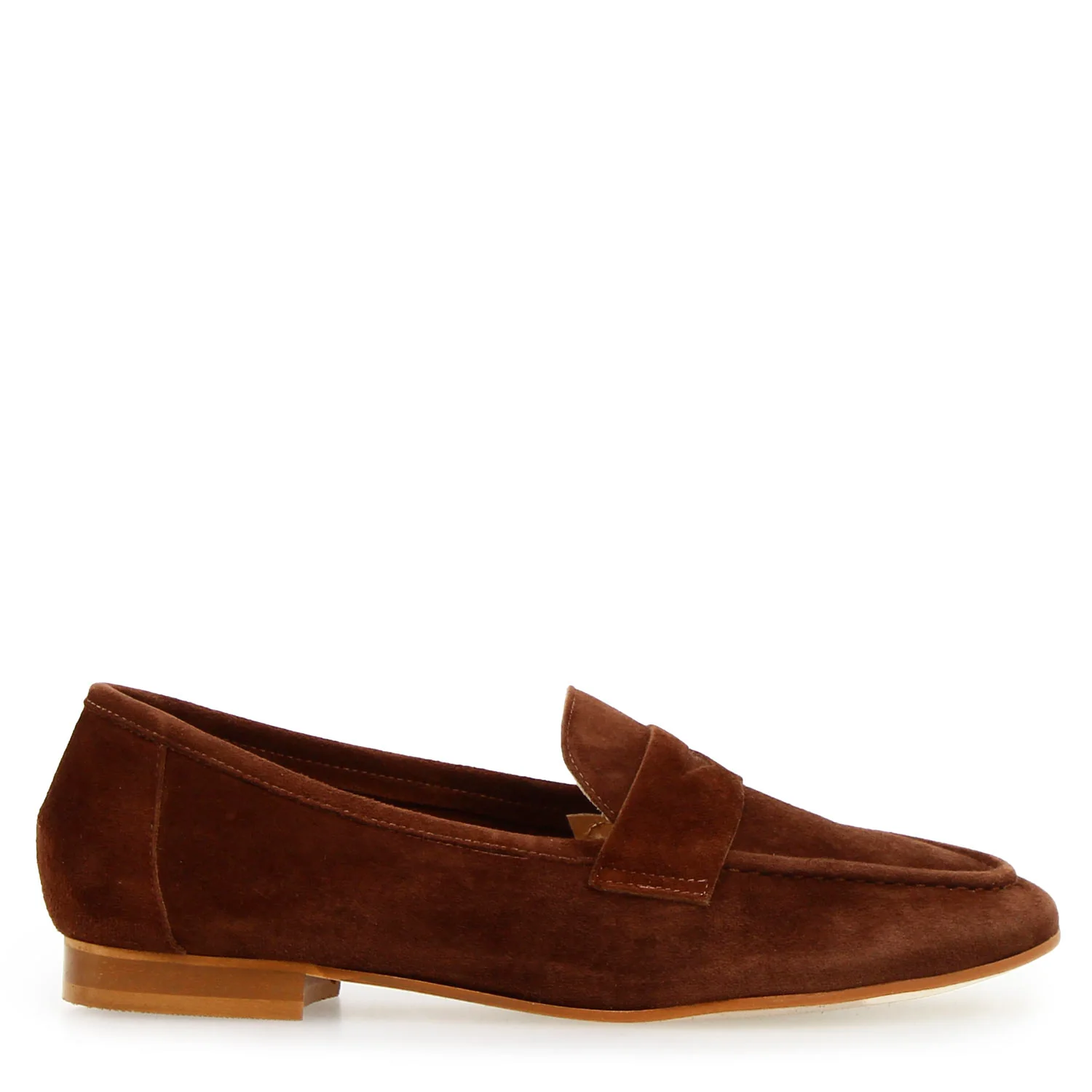 Mocassino da donna Brenta in camoscio marrone - Image 3