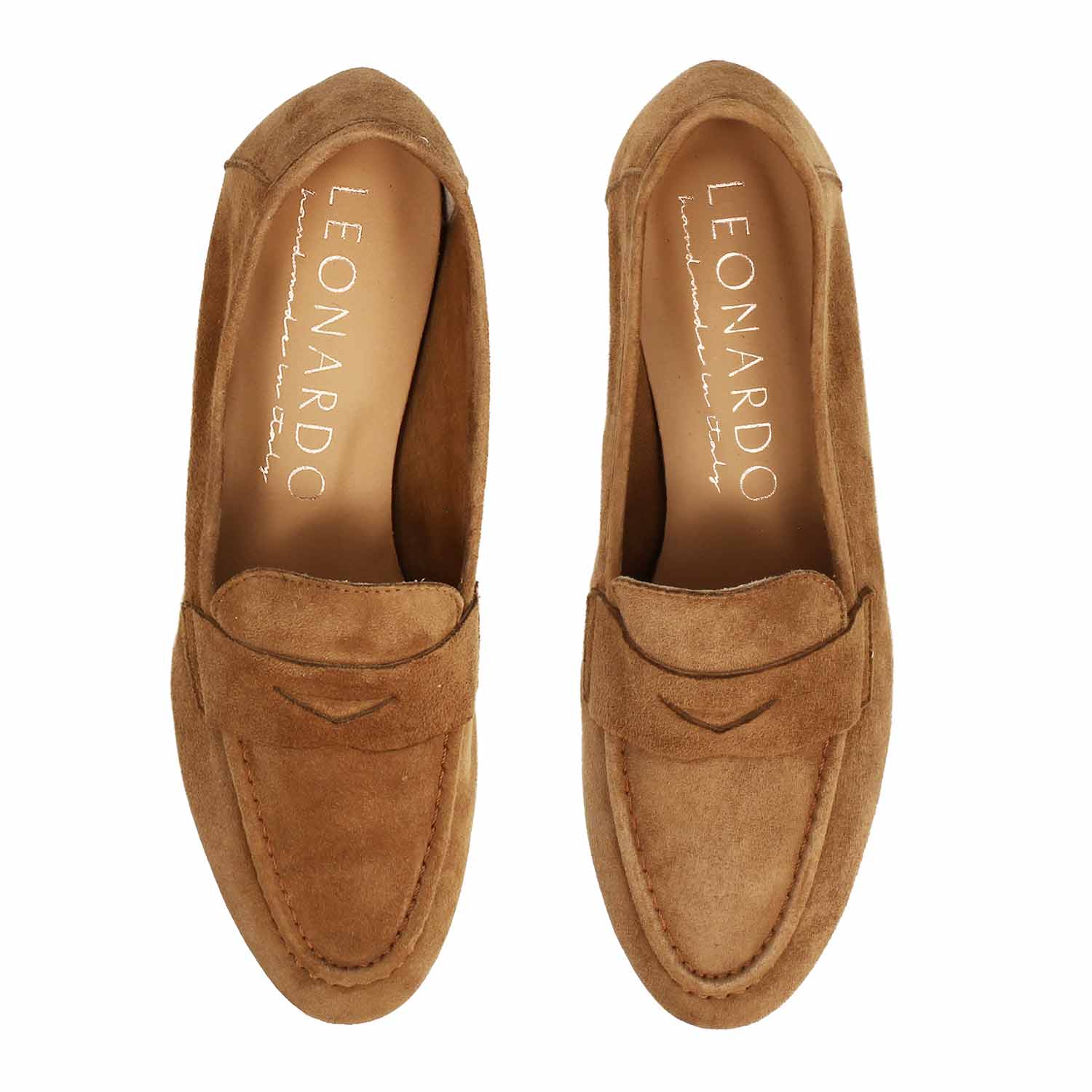 Mocassino da donna Brenta in camoscio marrone chiaro - Image 2