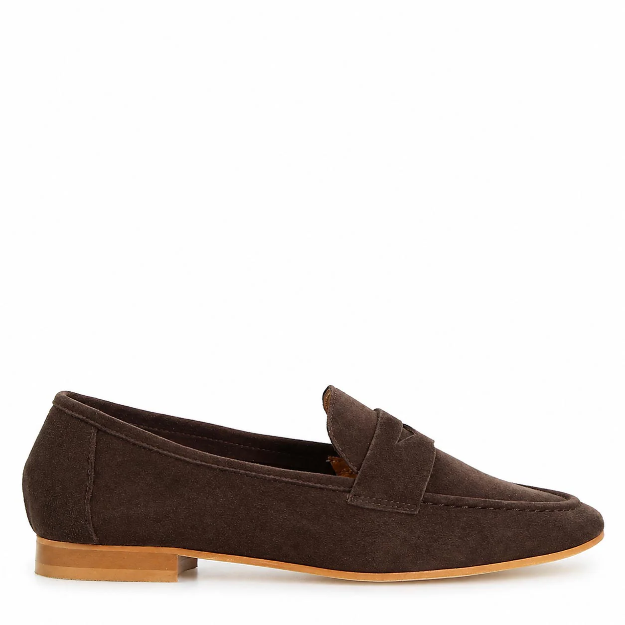 Mocassino da donna Brenta in camoscio marrone scuro - Image 3