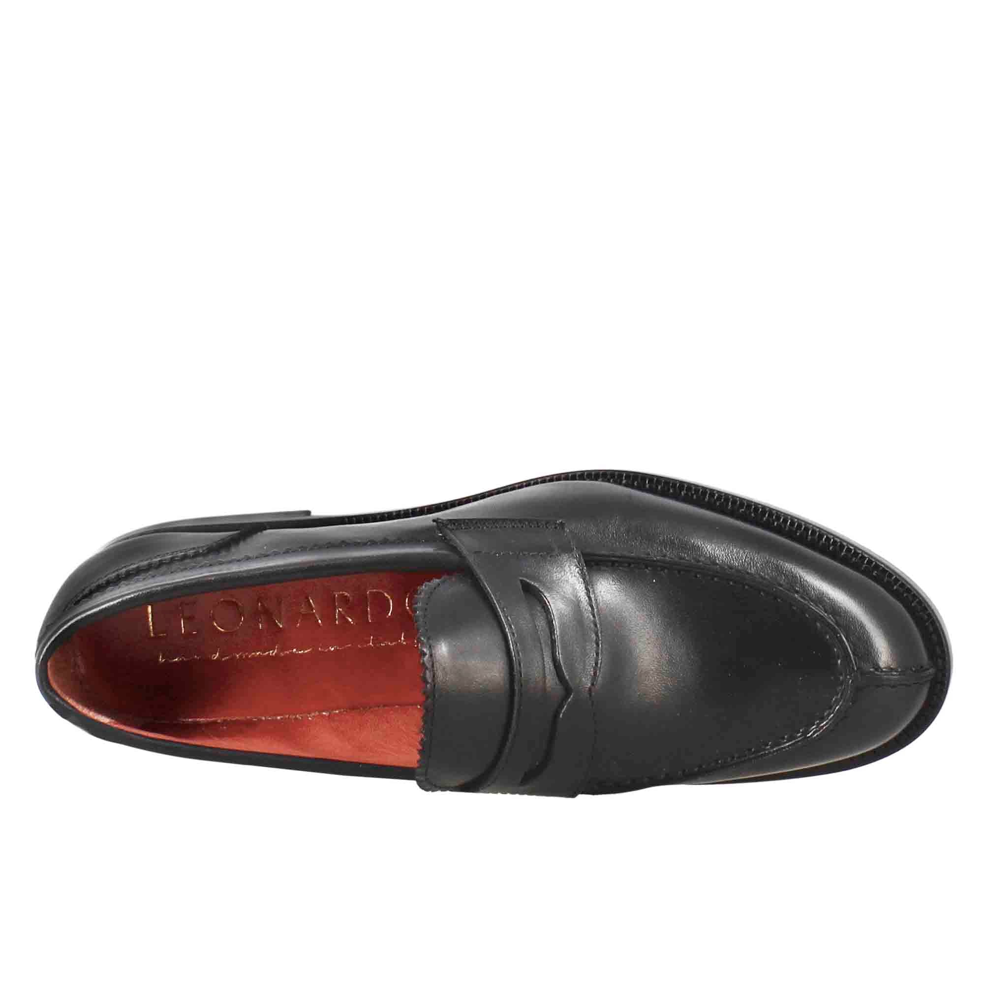 Mocassino da donna con bocca di leone in pelle nero - Image 6
