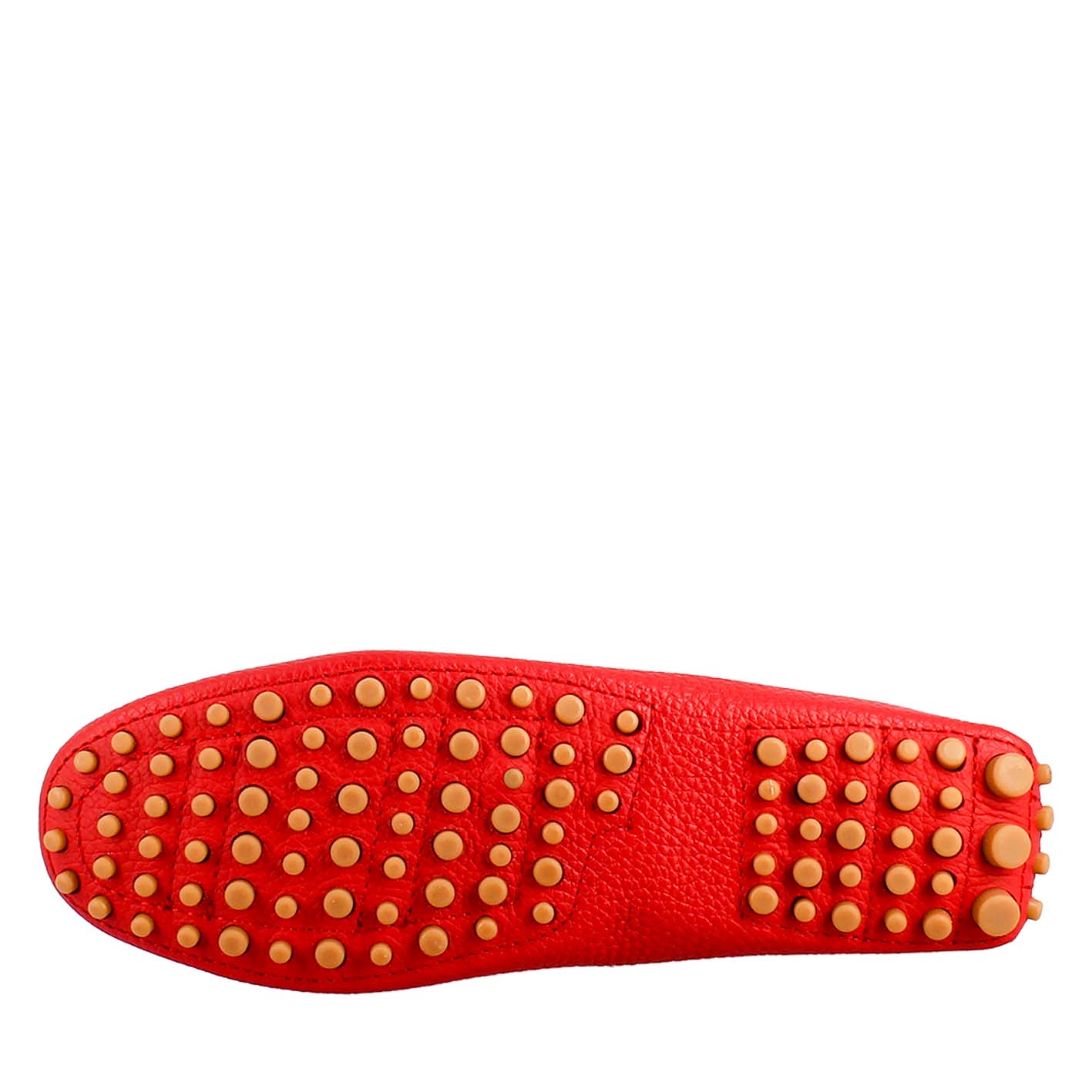 Mocassino da donna con lacci in pelle rosso - Image 4