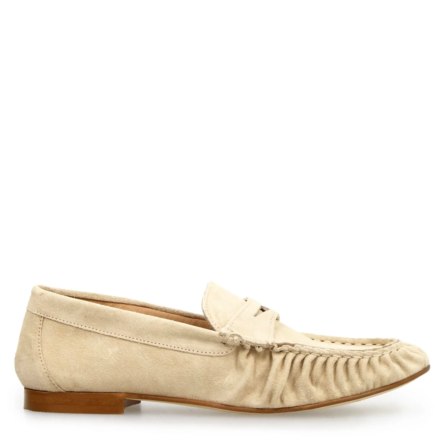 Mocassino da donna Moka in camoscio beige - Image 4