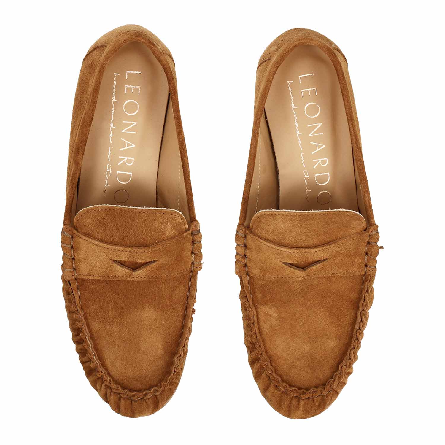 Mocassino da donna Moka in camoscio marrone - Image 2