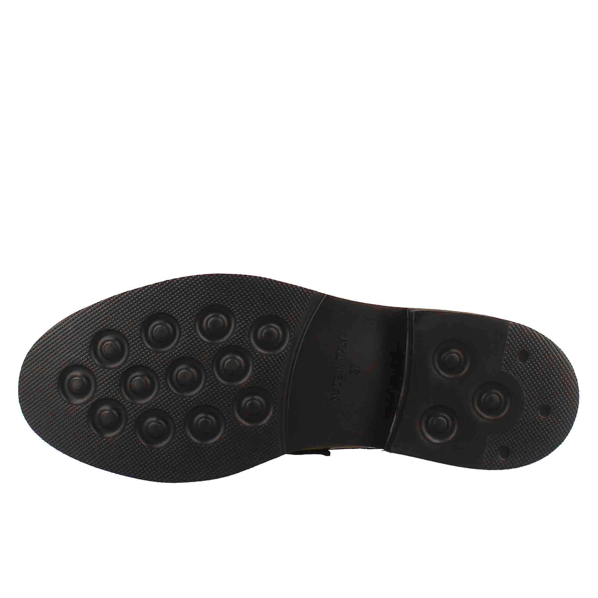 Mocassino da donna paupa in pelle lavata colore nero - Image 6