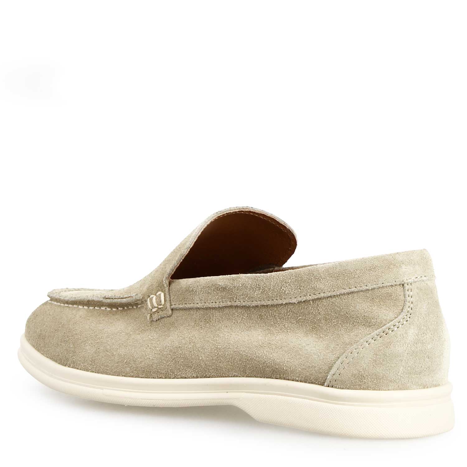 Mocassino Elite da uomo in camoscio beige - Image 4