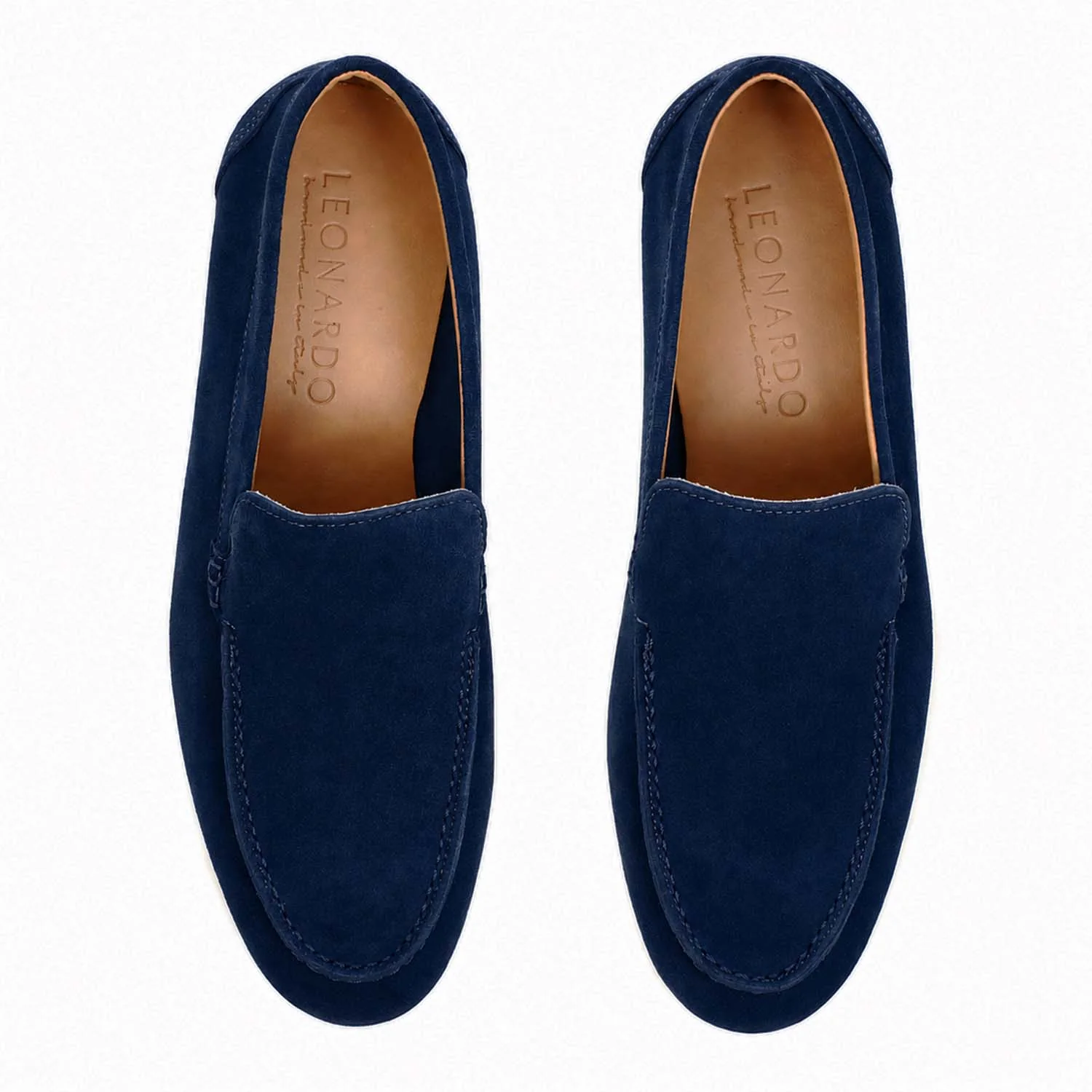 Mocassino Elite da uomo in camoscio blu - Image 2