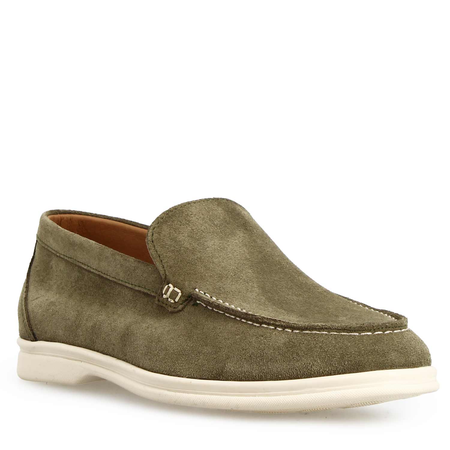 Mocassino Elite da uomo in camoscio verde