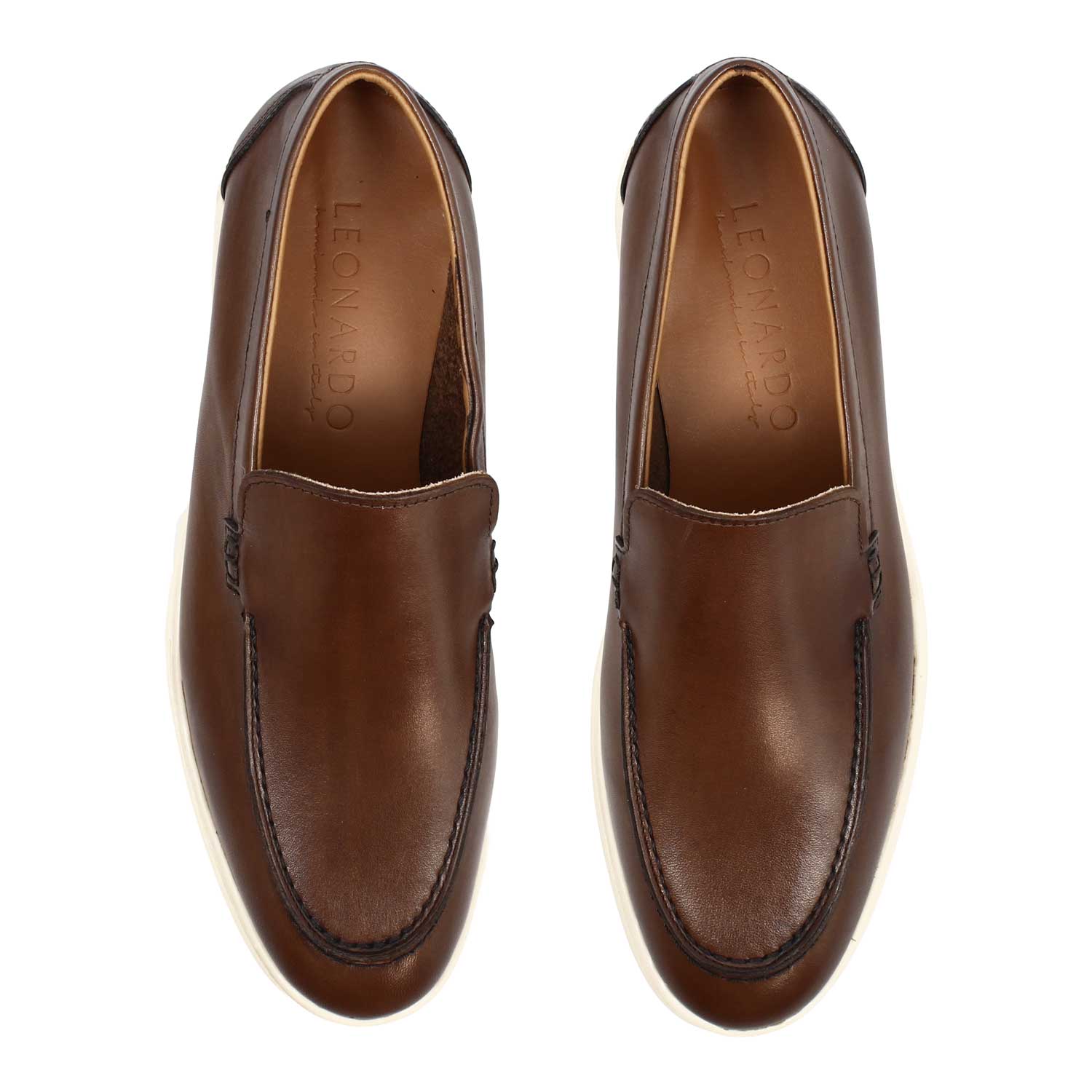 Mocassino Elite da uomo in pelle marrone - Image 2