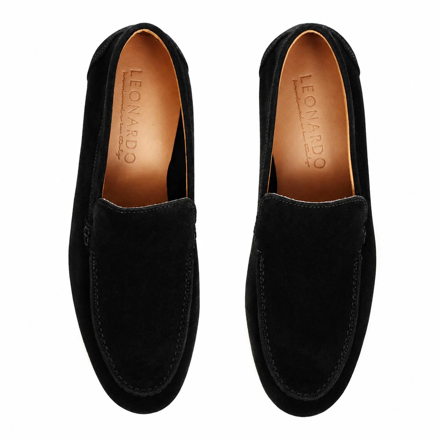 Mocassino Elite da uomo in pelle scamosciata nera - Image 2