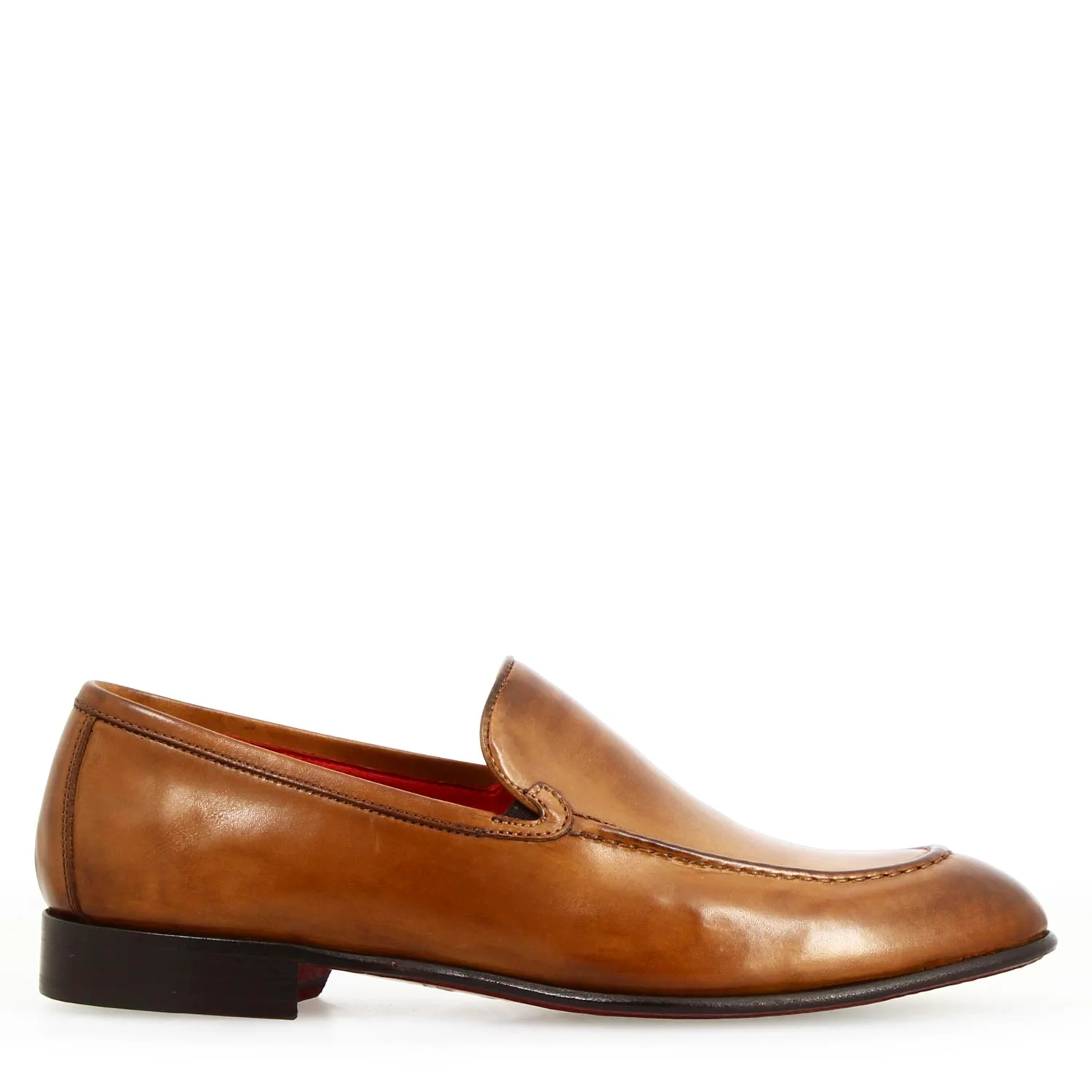 Mocassino liscio Adriano da uomo in pelle marrone - Image 3