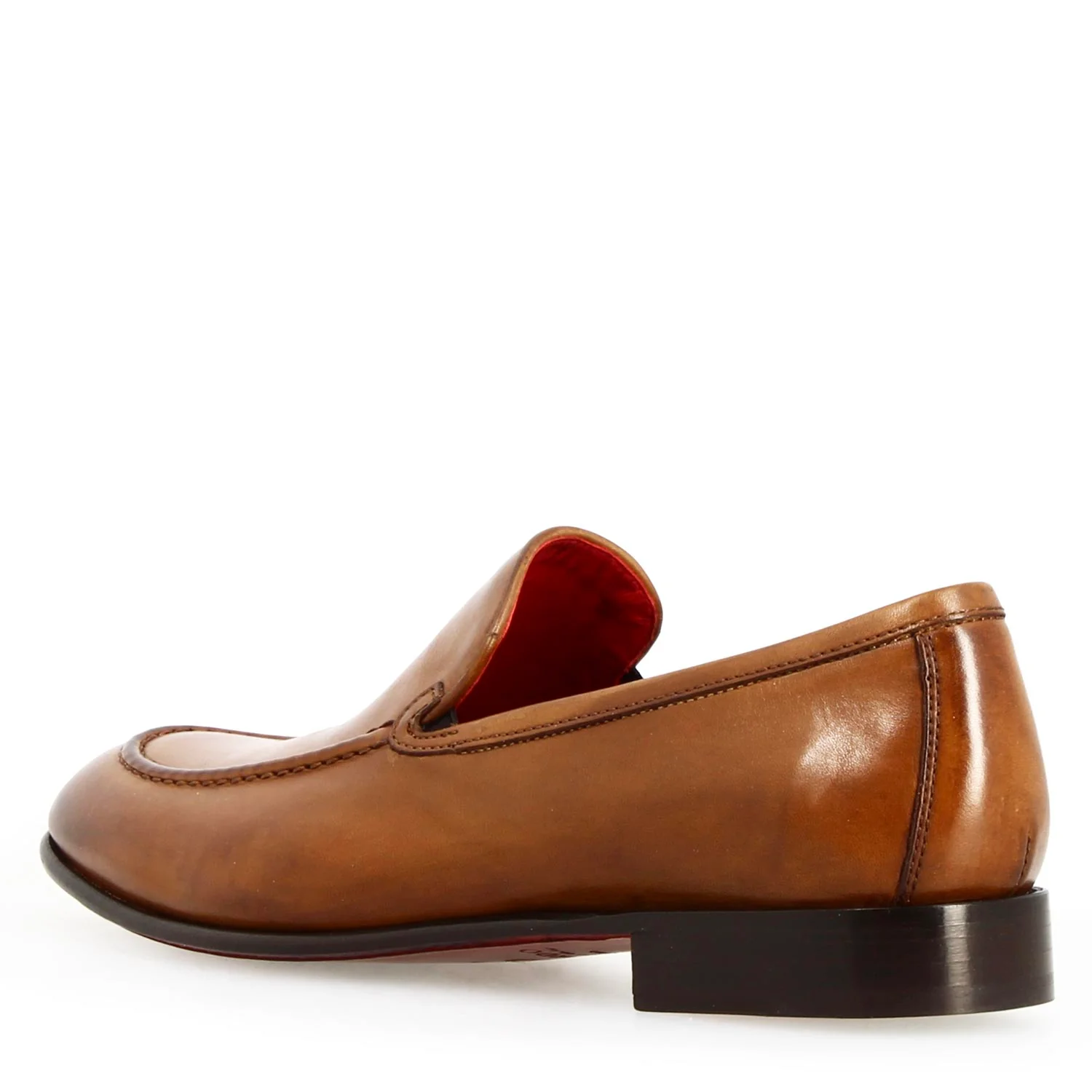 Mocassino liscio Adriano da uomo in pelle marrone - Image 4