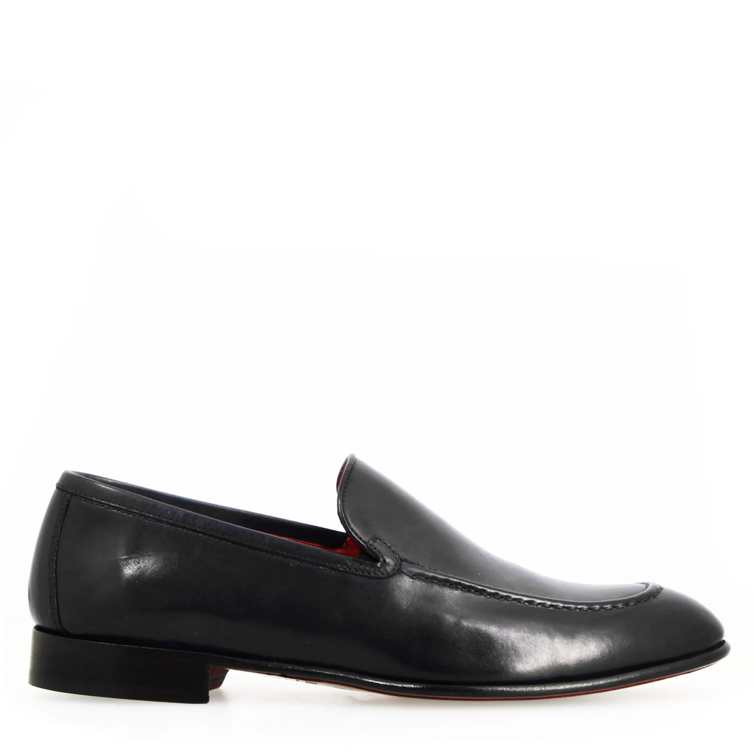 Mocassino liscio Adriano da uomo in pelle nera - Image 3