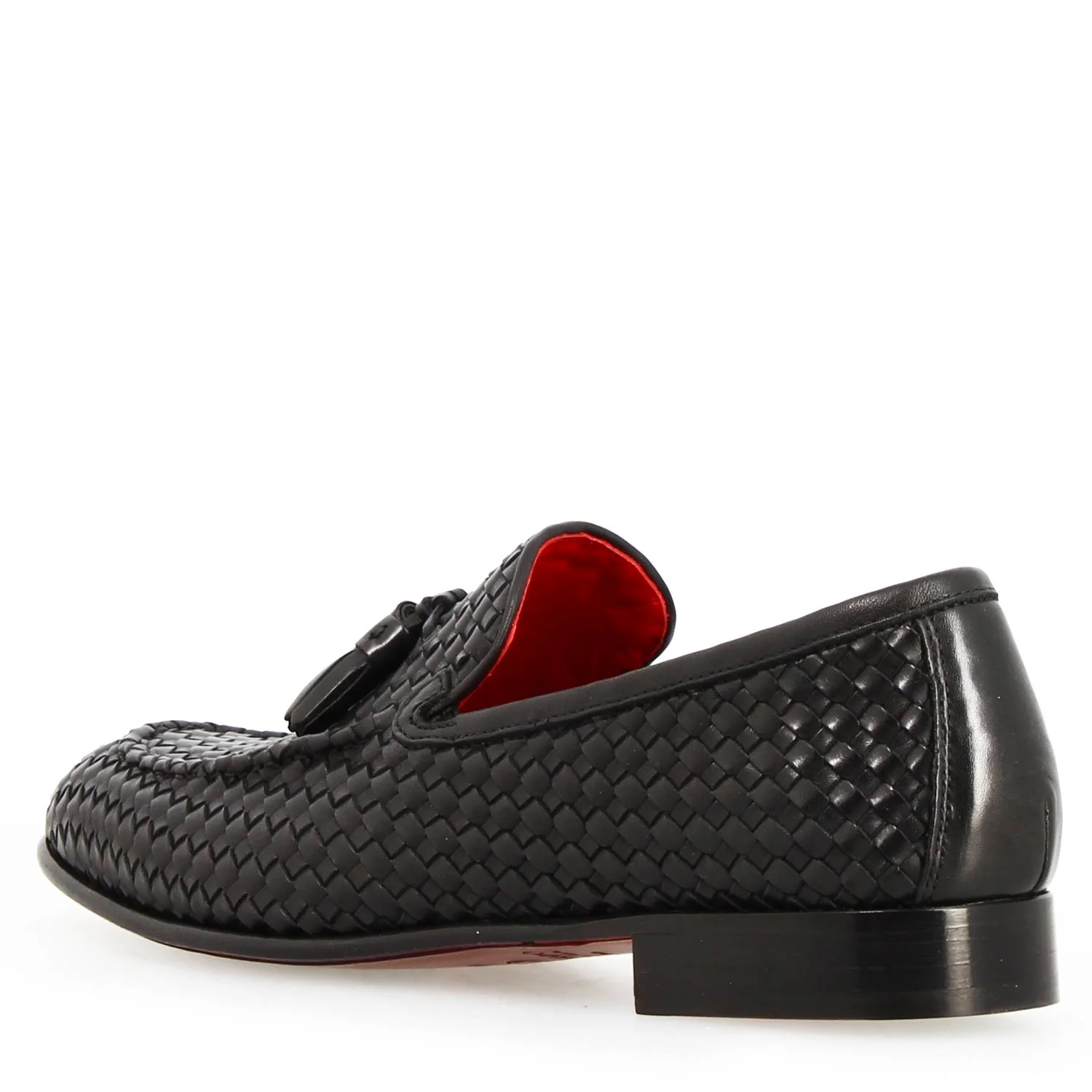 Mocassino Novello Intrecciato Nero Uomo - Image 4