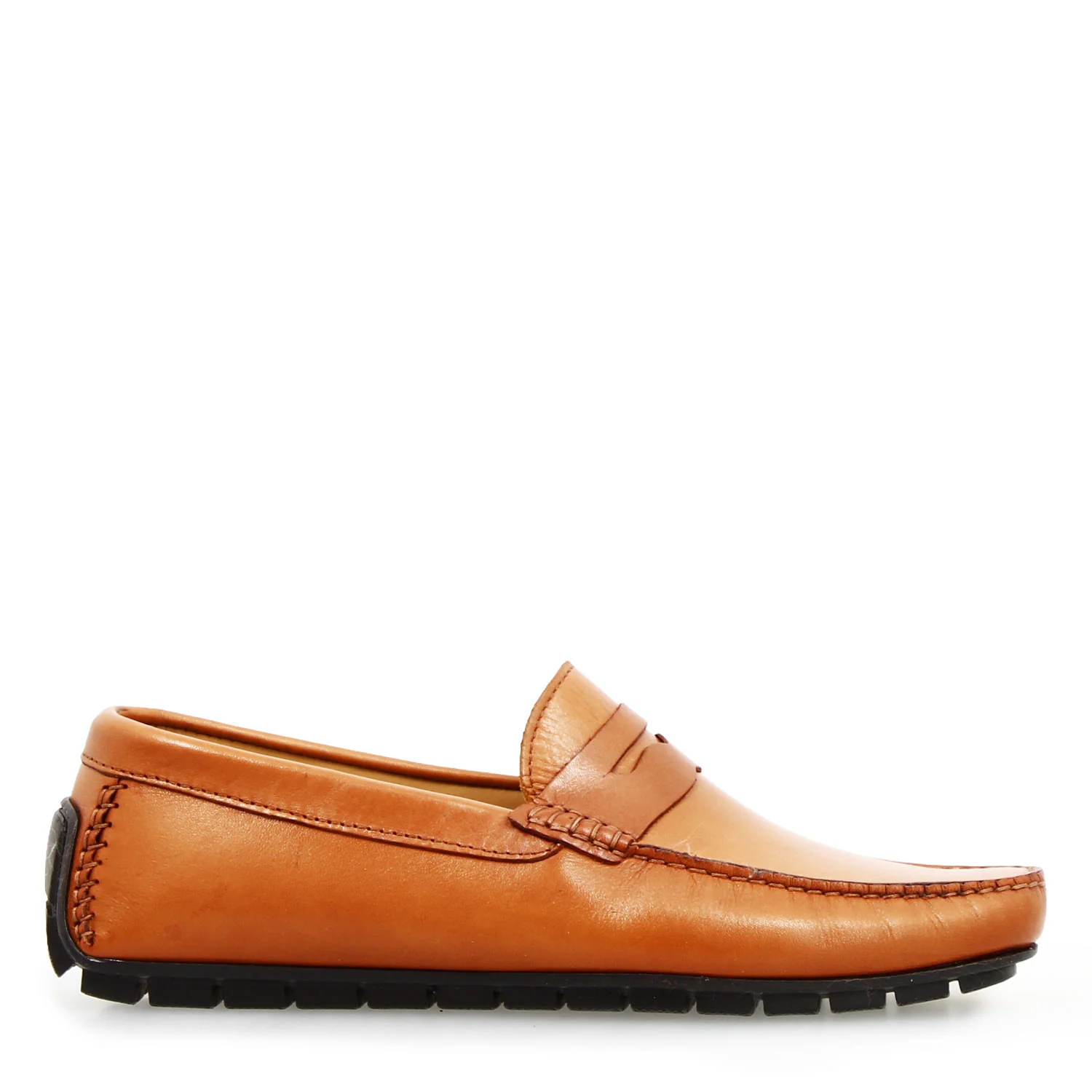Mocassino Ulisse da uomo in pelle marrone chiaro - Image 3