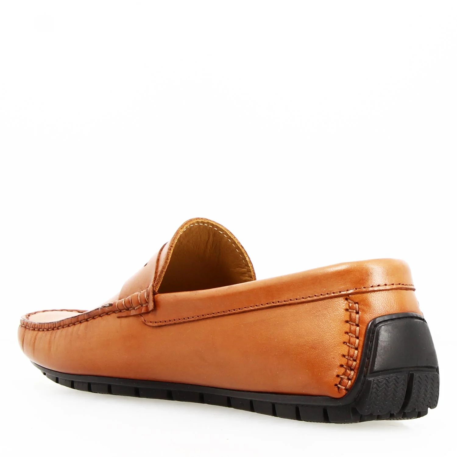 Mocassino Ulisse da uomo in pelle marrone chiaro - Image 4