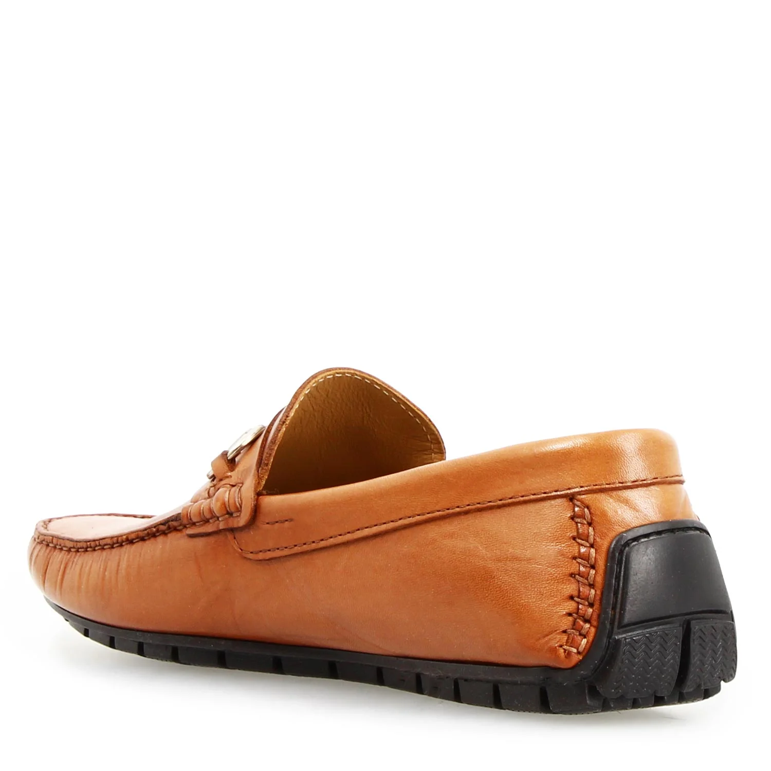 Mocassino Ulisse da uomo in pelle marrone chiaro con morsetto - Image 4