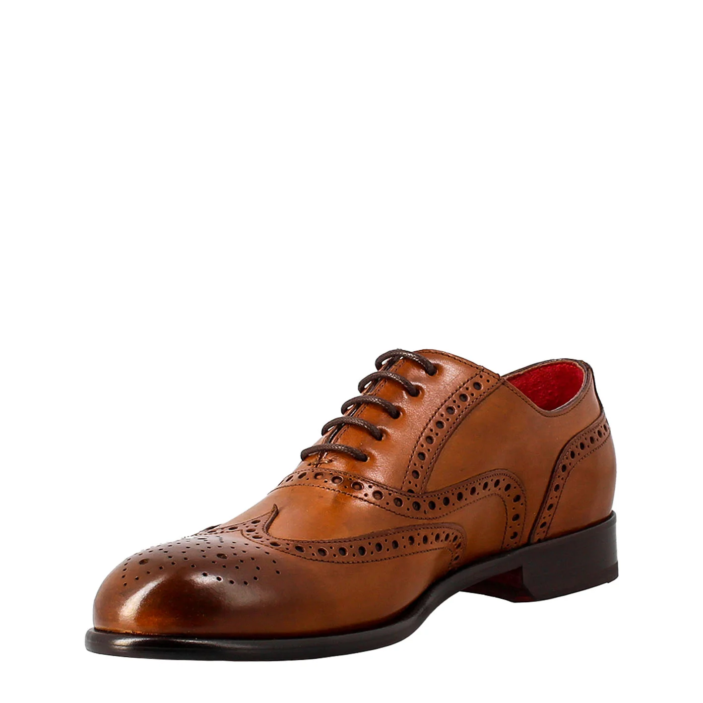 Oxford brogue marrone elegante da uomo in pelle - Image 4