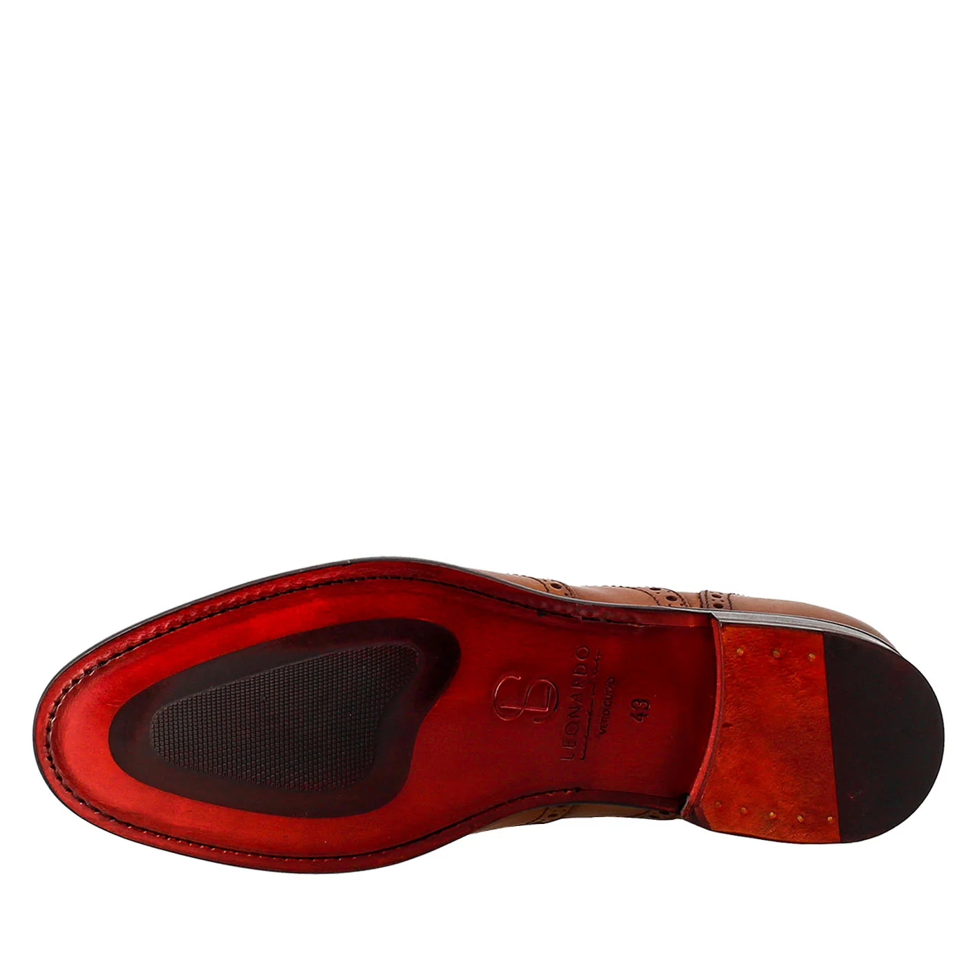 Oxford brogue marrone elegante da uomo in pelle - Image 6