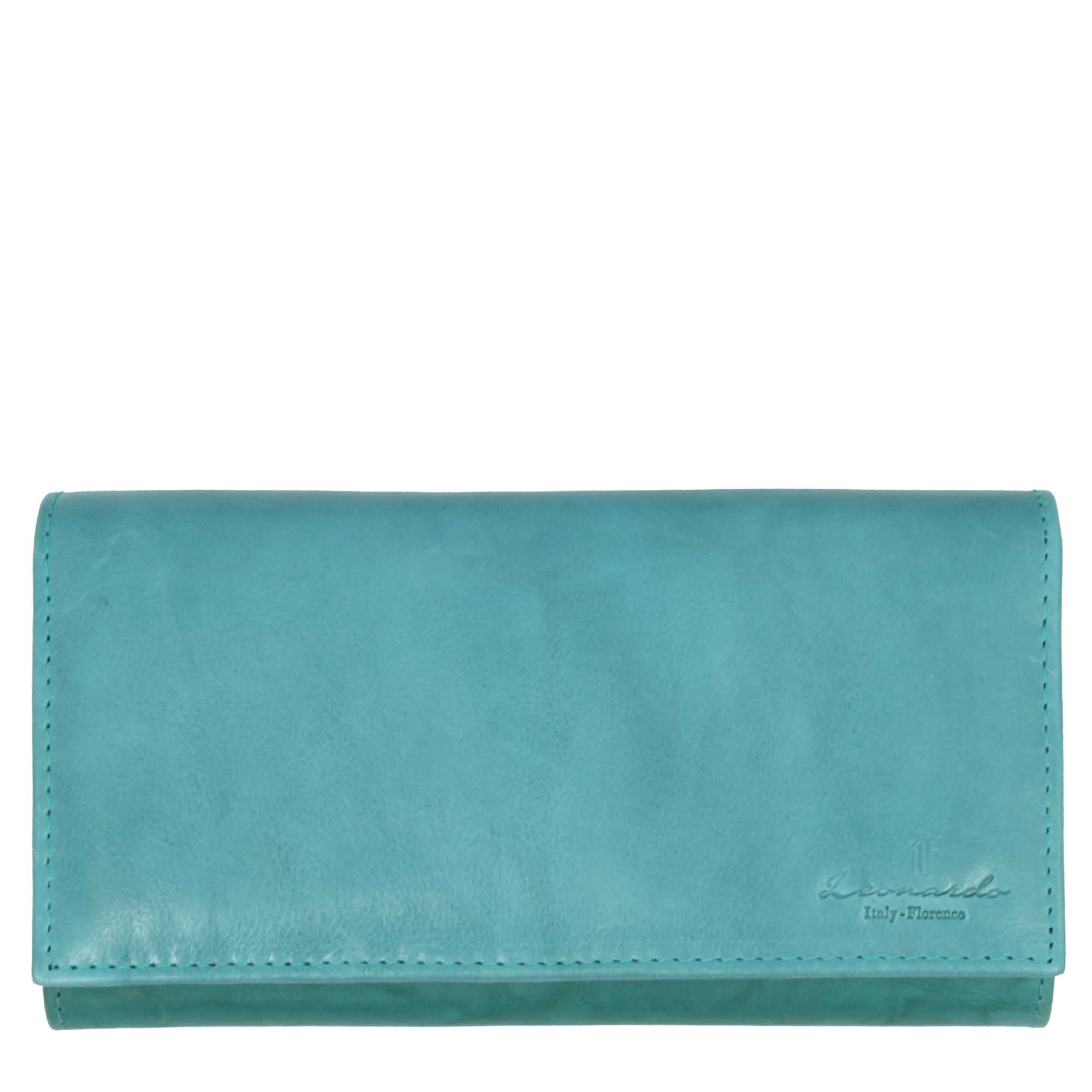 Portafogli con scomparto per carte di credito banconote e monete in pelle vari colori - Image 7