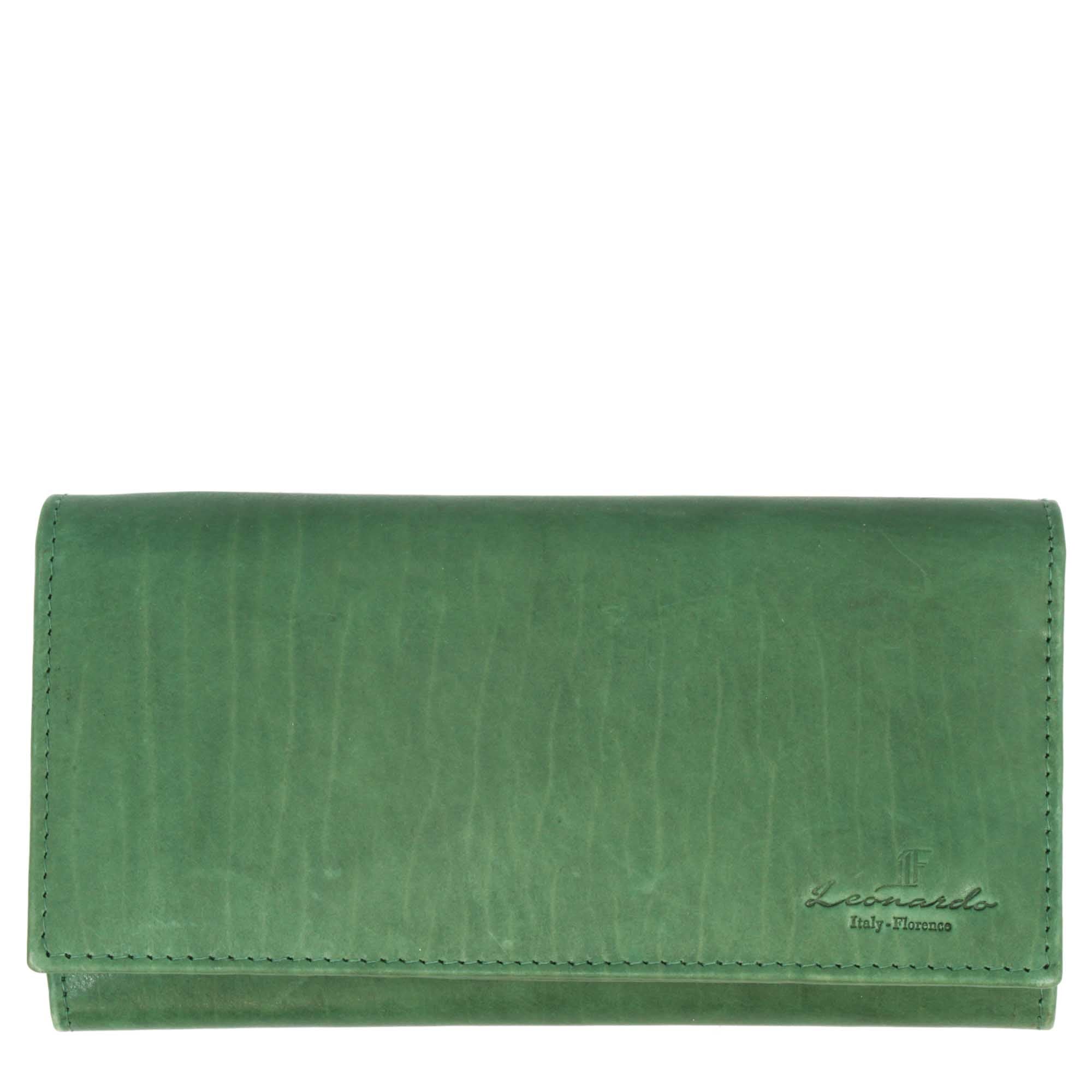 Portafogli con scomparto per carte di credito banconote e monete in pelle vari colori - Image 8