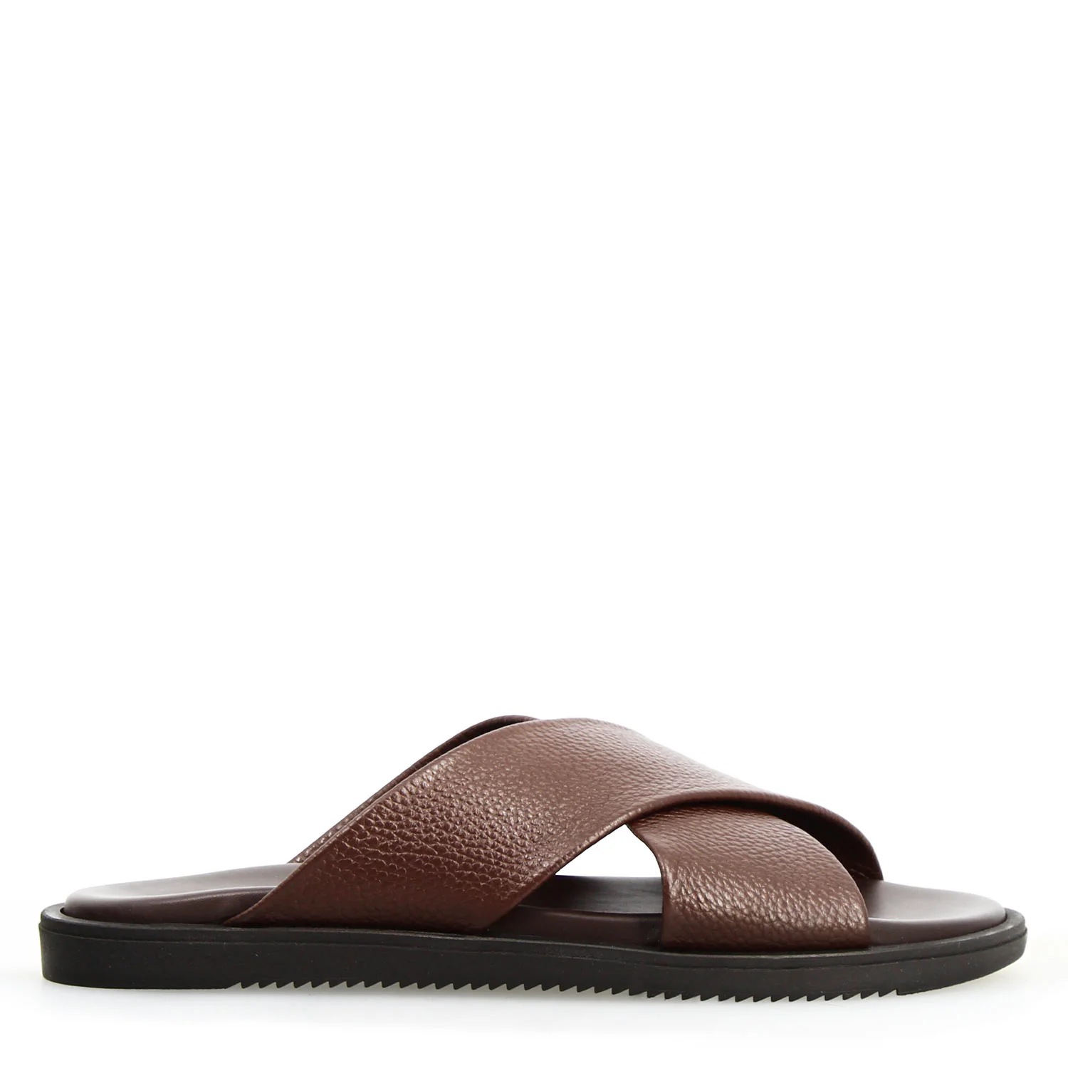Sandali da uomo Orfeo in pelle marrone scuro - Image 3