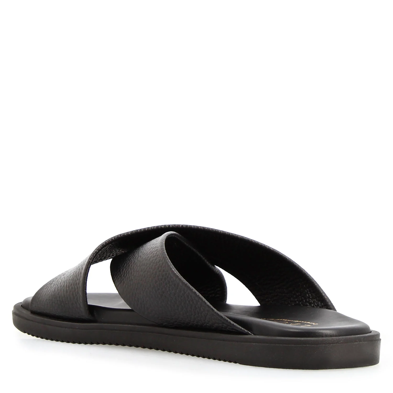 Sandali da uomo Orfeo in pelle nera - Image 4