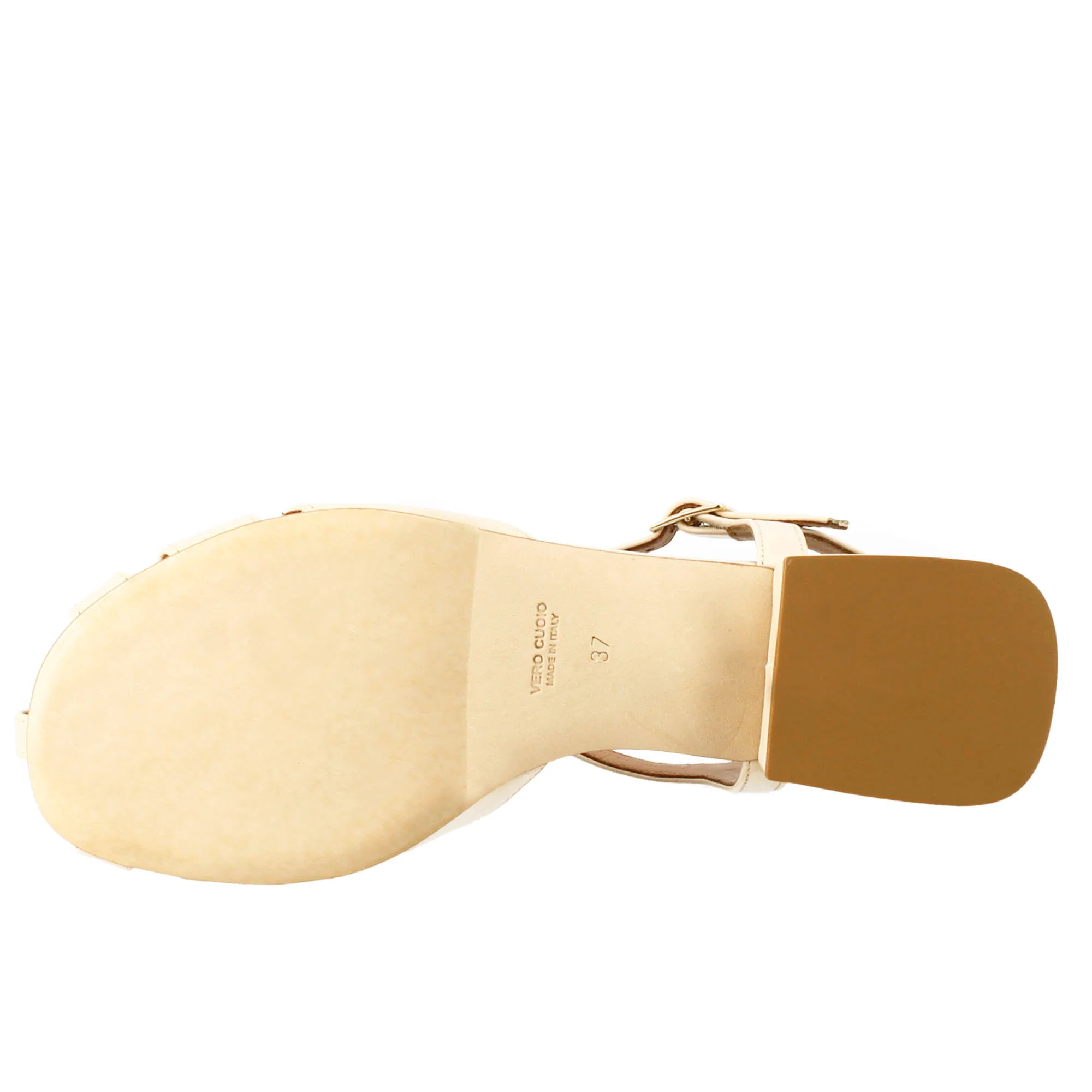 Sandalo da donna colore cipria a forma di gabbia - Image 6