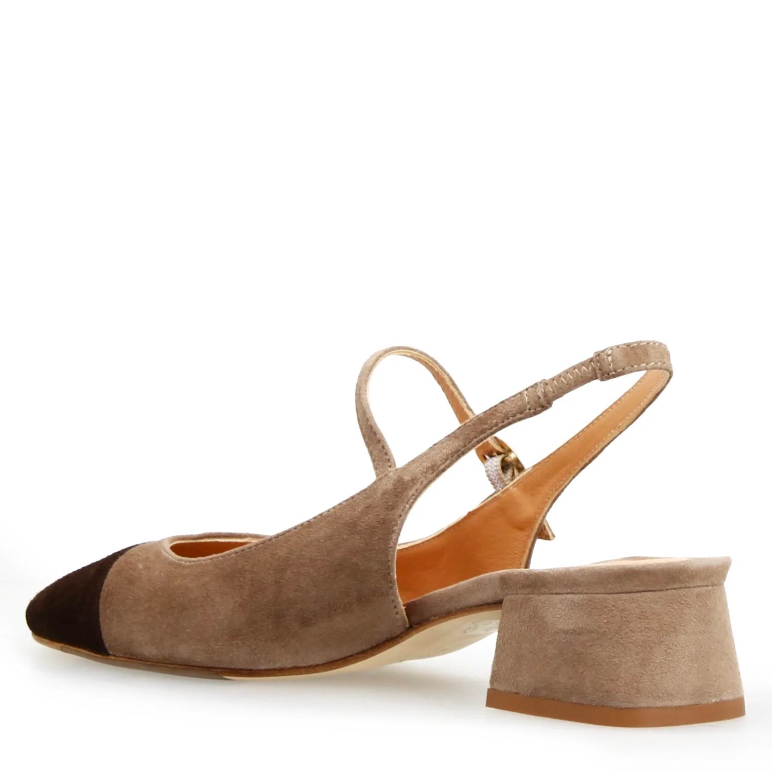 Sandalo da donna Cornelia in camoscio marrone - Image 4