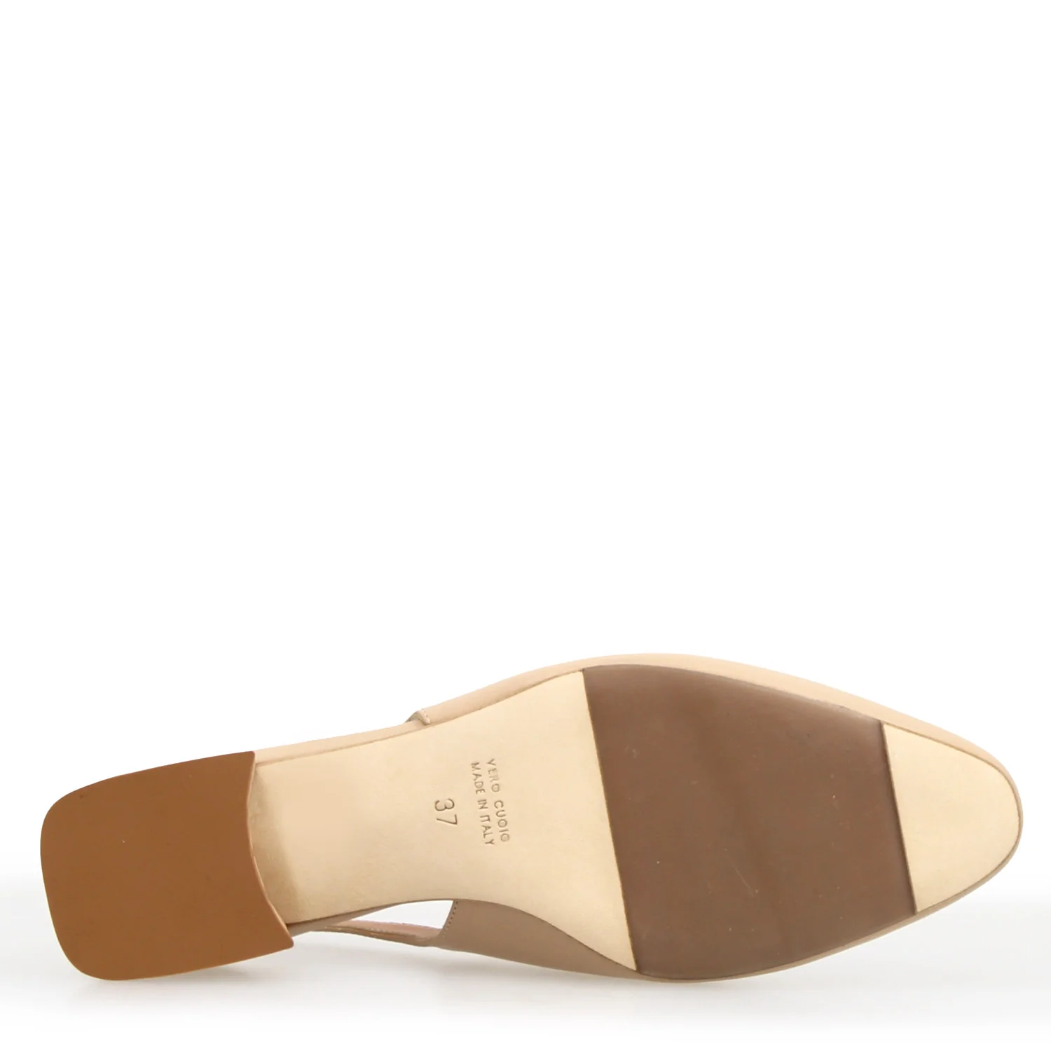 Sandalo da donna Cornelia tacco medio in camoscio beige - Image 5