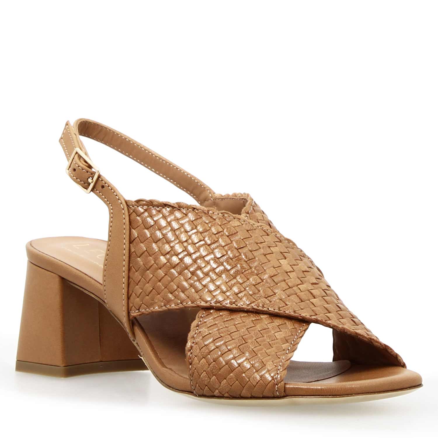 Sandalo da donna Demetra in pelle marrone