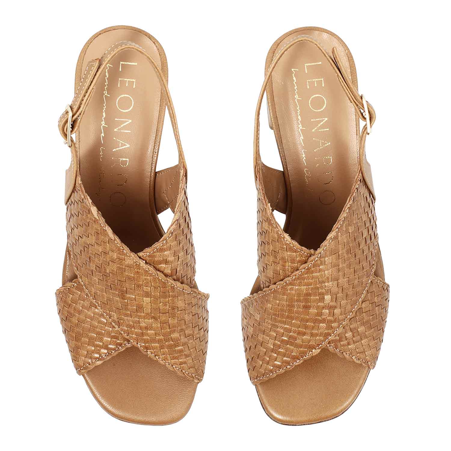 Sandalo da donna Demetra in pelle marrone - Image 2