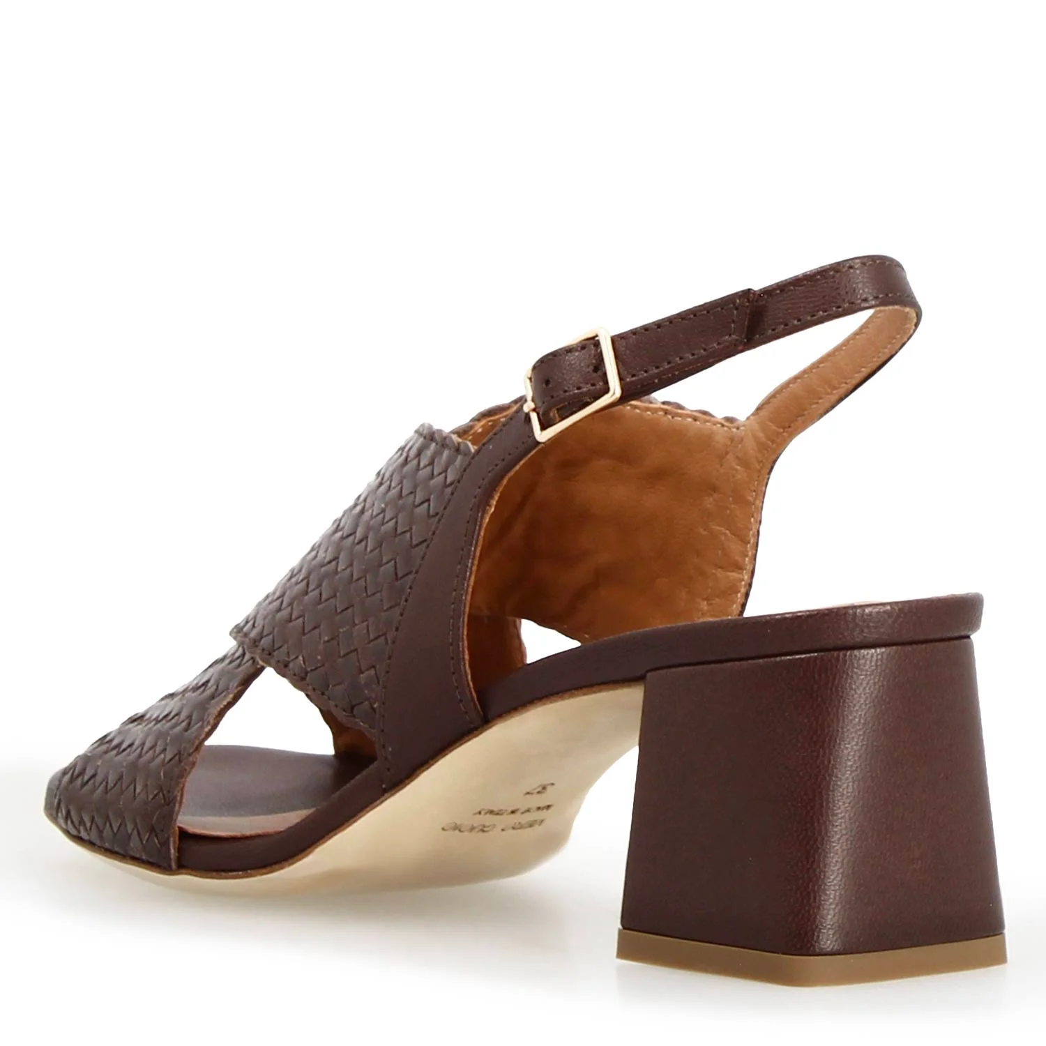 Sandalo da donna Demetra in pelle marrone scuro - Image 4