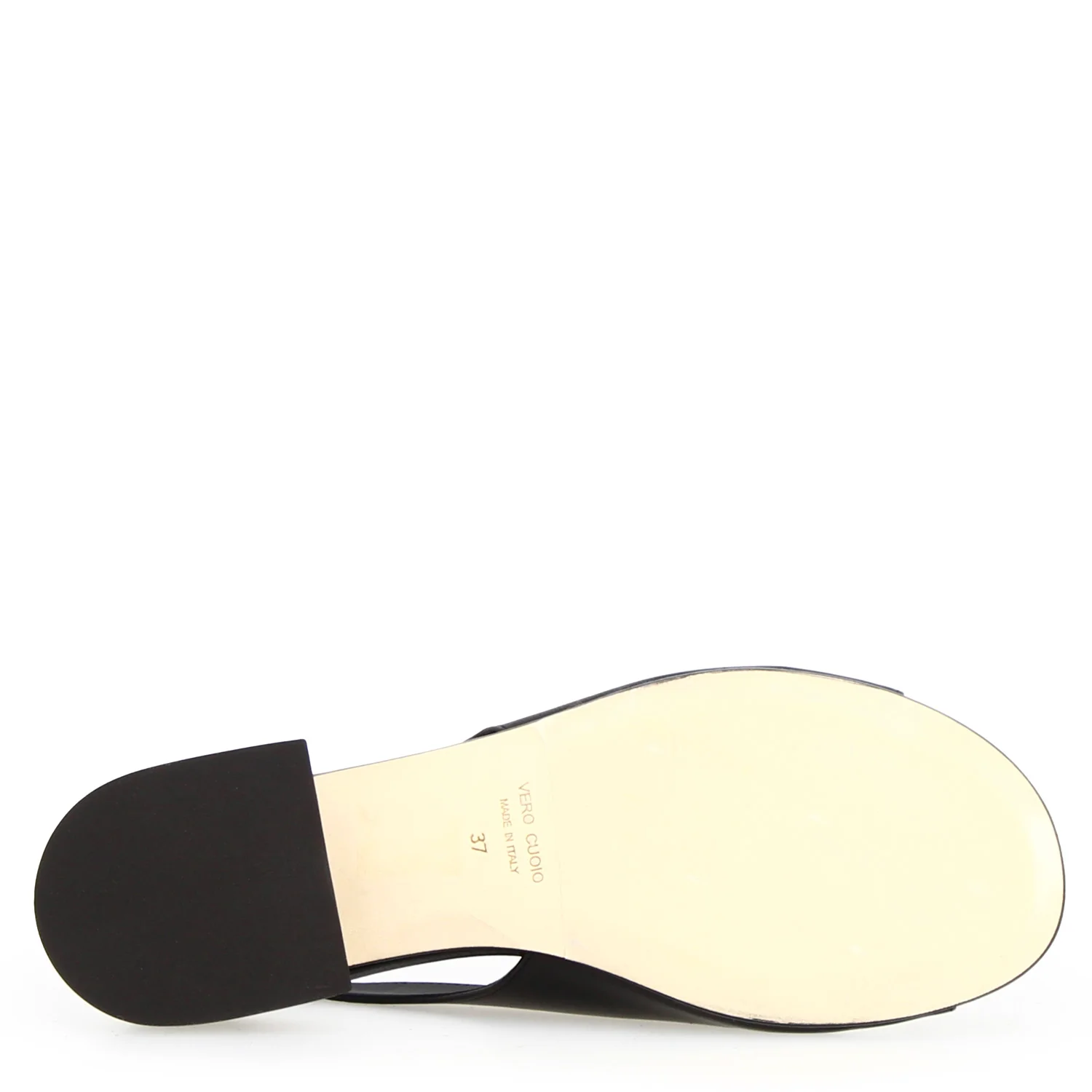 Sandalo da donna Elettra con tacco in pelle nera - Image 4