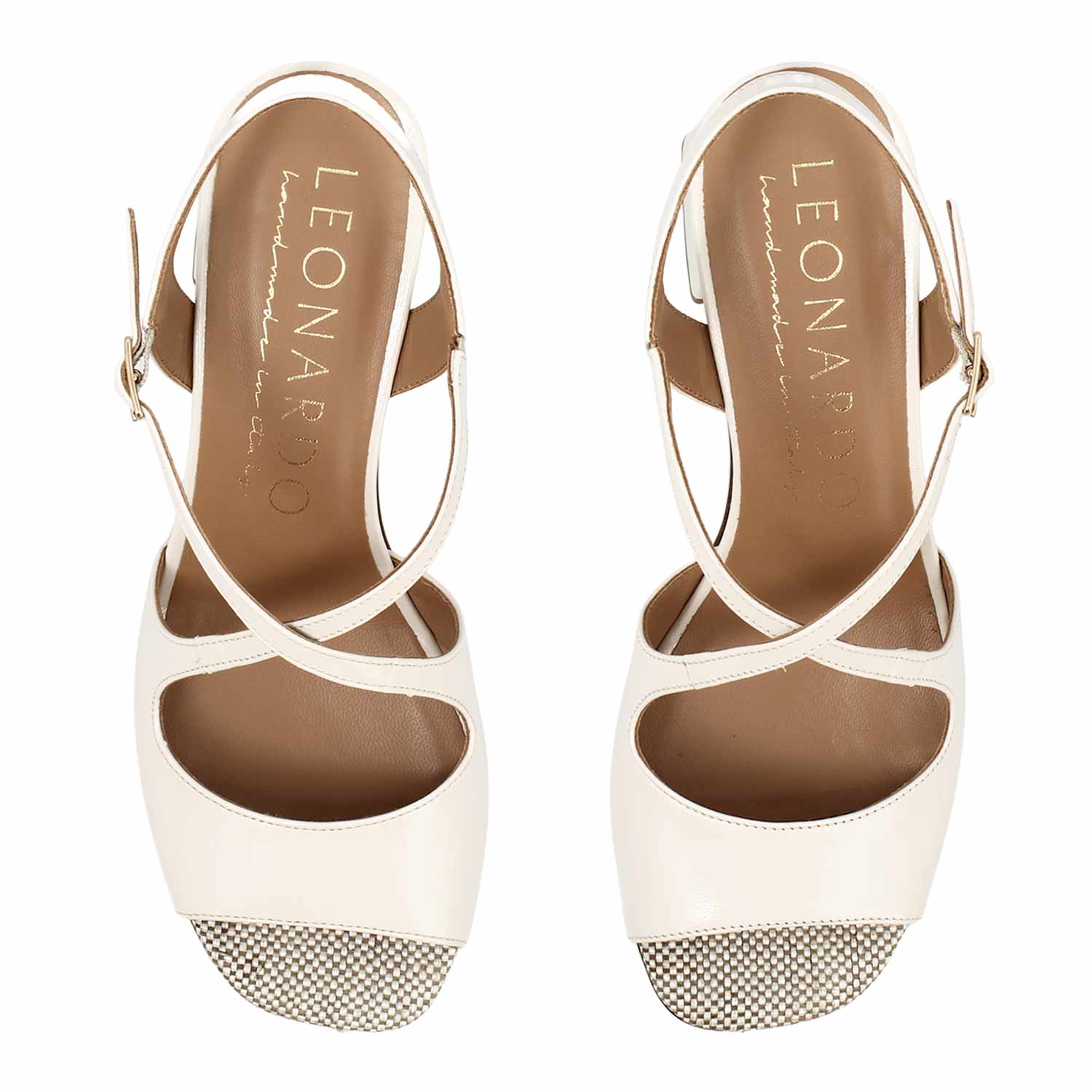 Sandalo da donna Fiamma in pelle bianco - Image 2