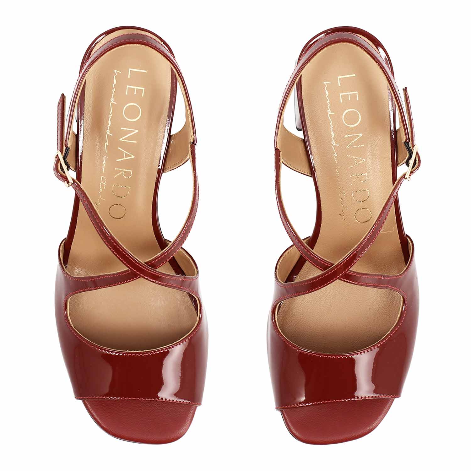 Sandalo da donna Fiamma in pelle bordeaux - Image 2