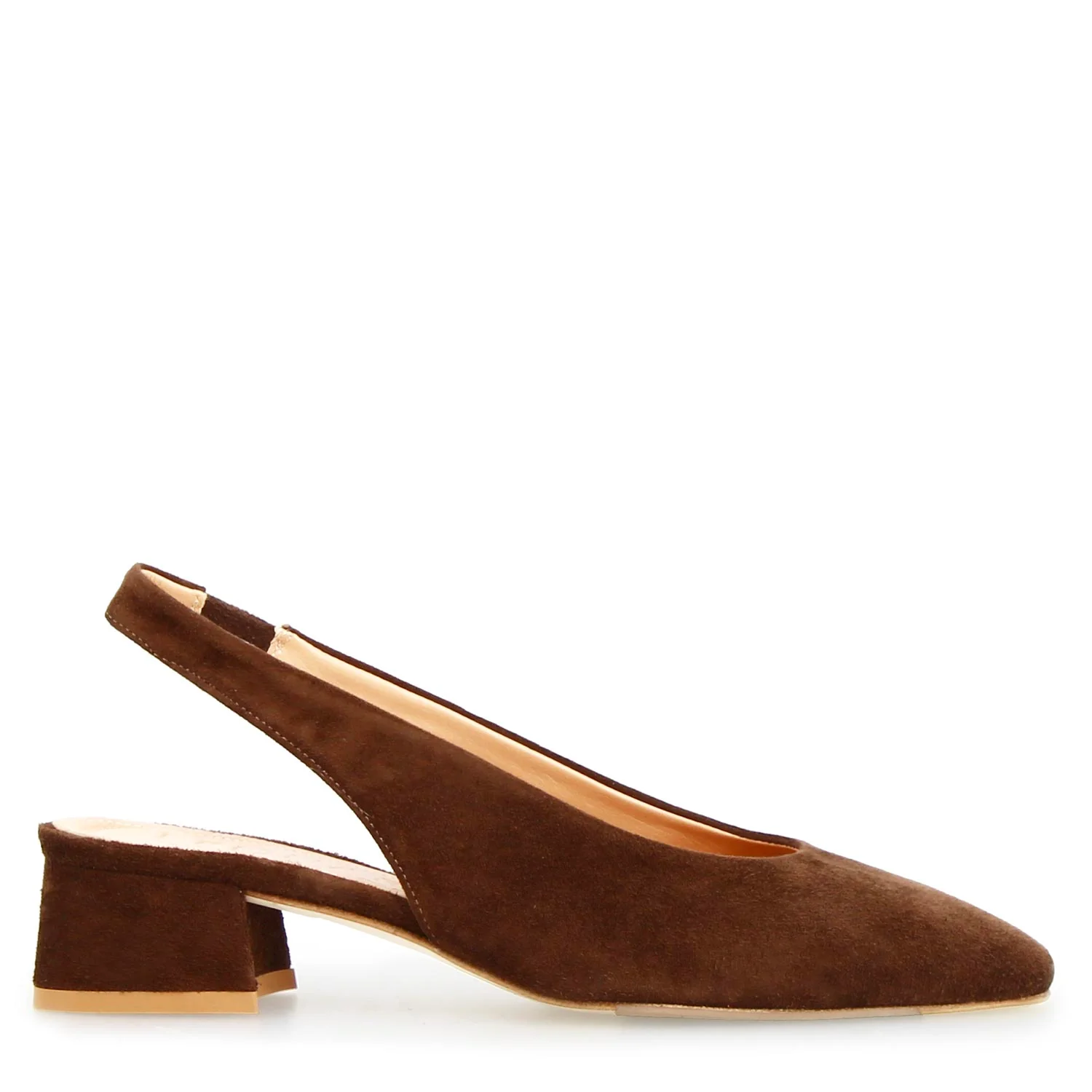 Sandalo da donna Gemma in camoscio marrone scuro - Image 3