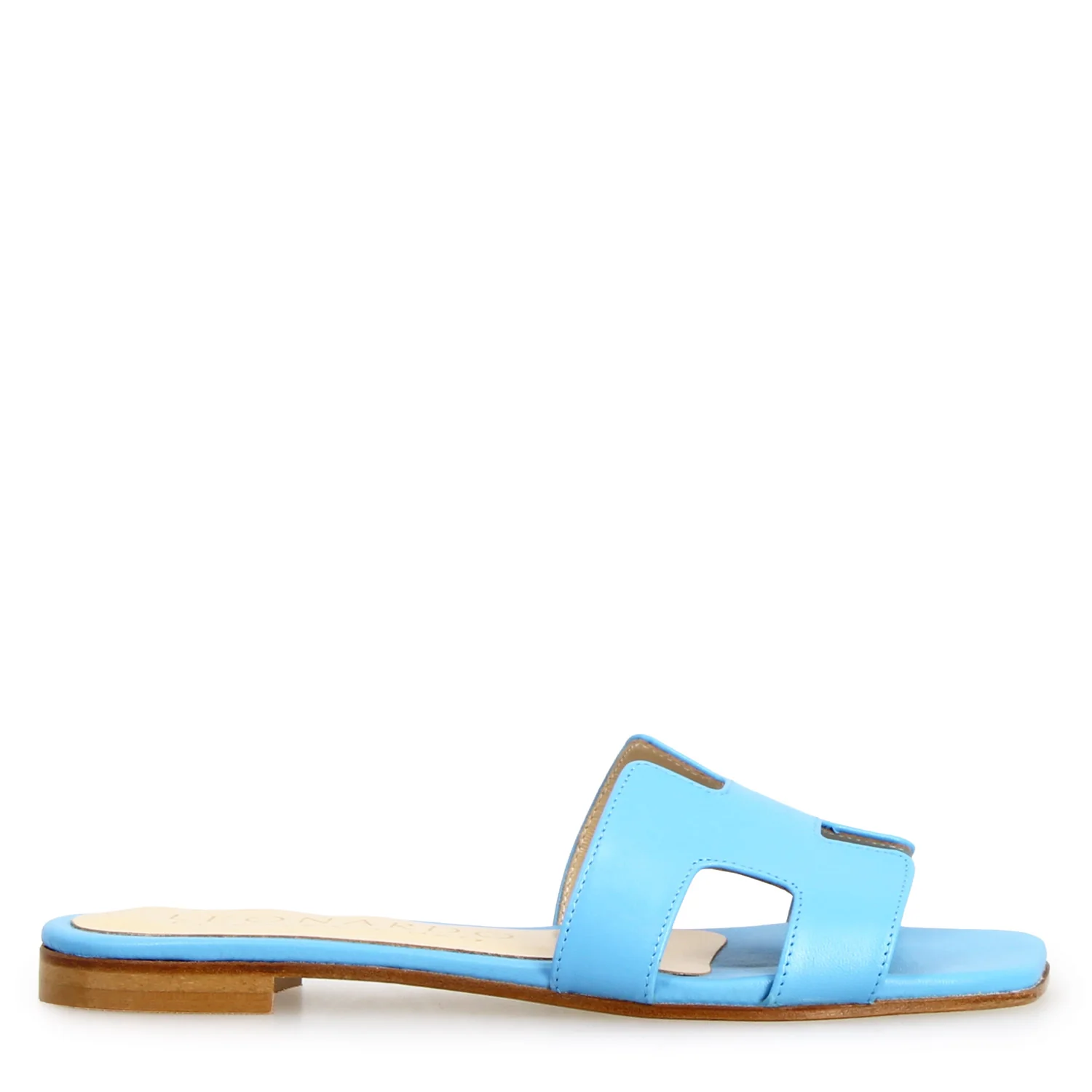 Sandalo da donna Harmony in pelle nappa celeste - Image 3