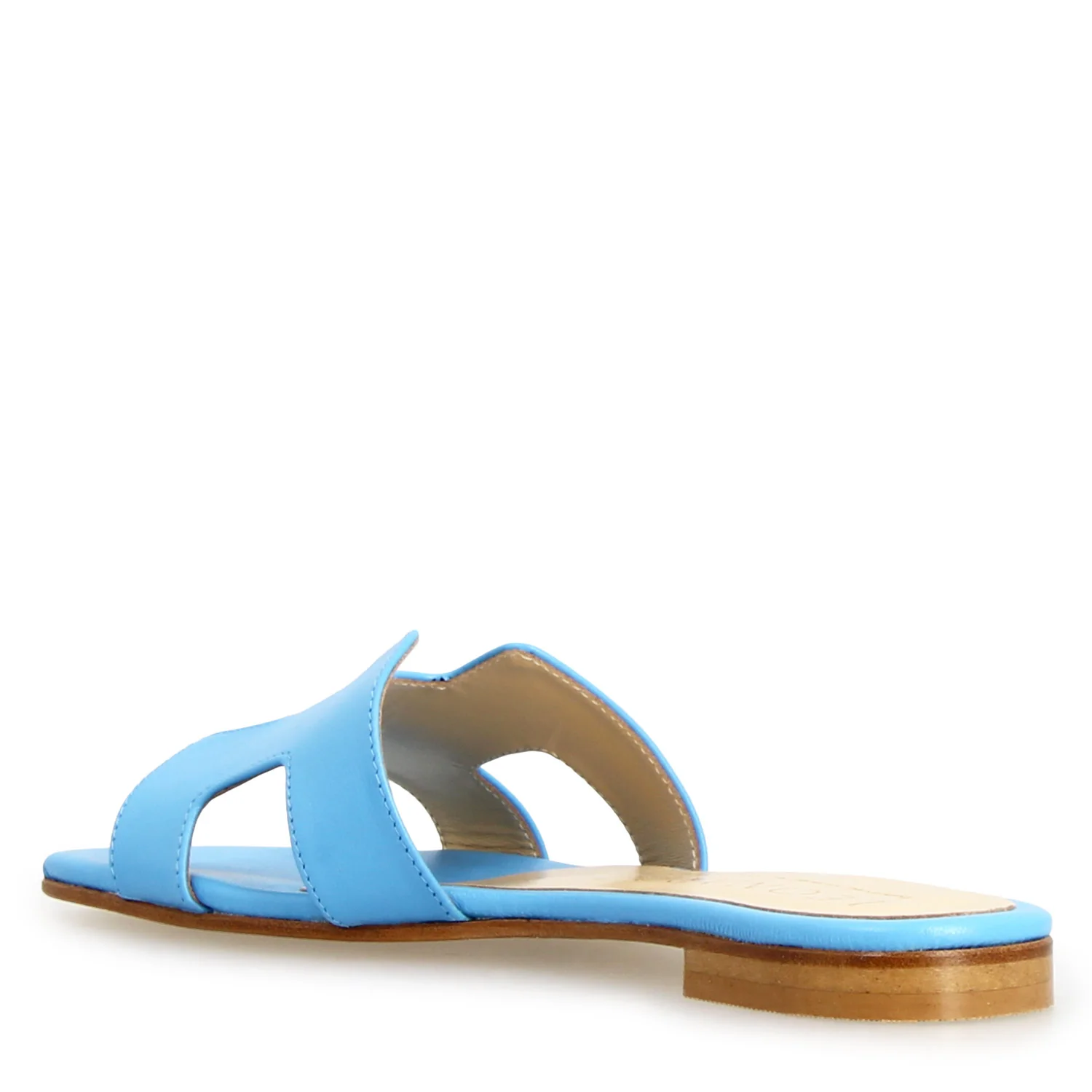 Sandalo da donna Harmony in pelle nappa celeste - Image 4