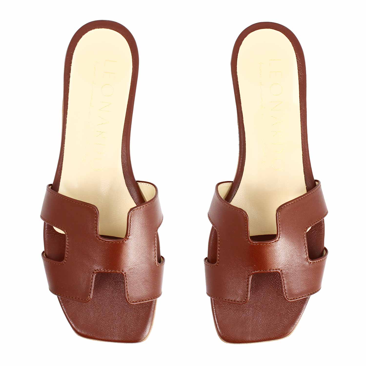 Sandalo da donna Harmony in pelle nappa marrone scuro - Image 2