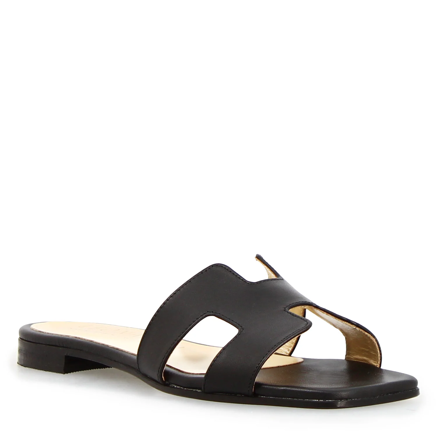 Sandalo da donna Harmony in pelle nappa nero