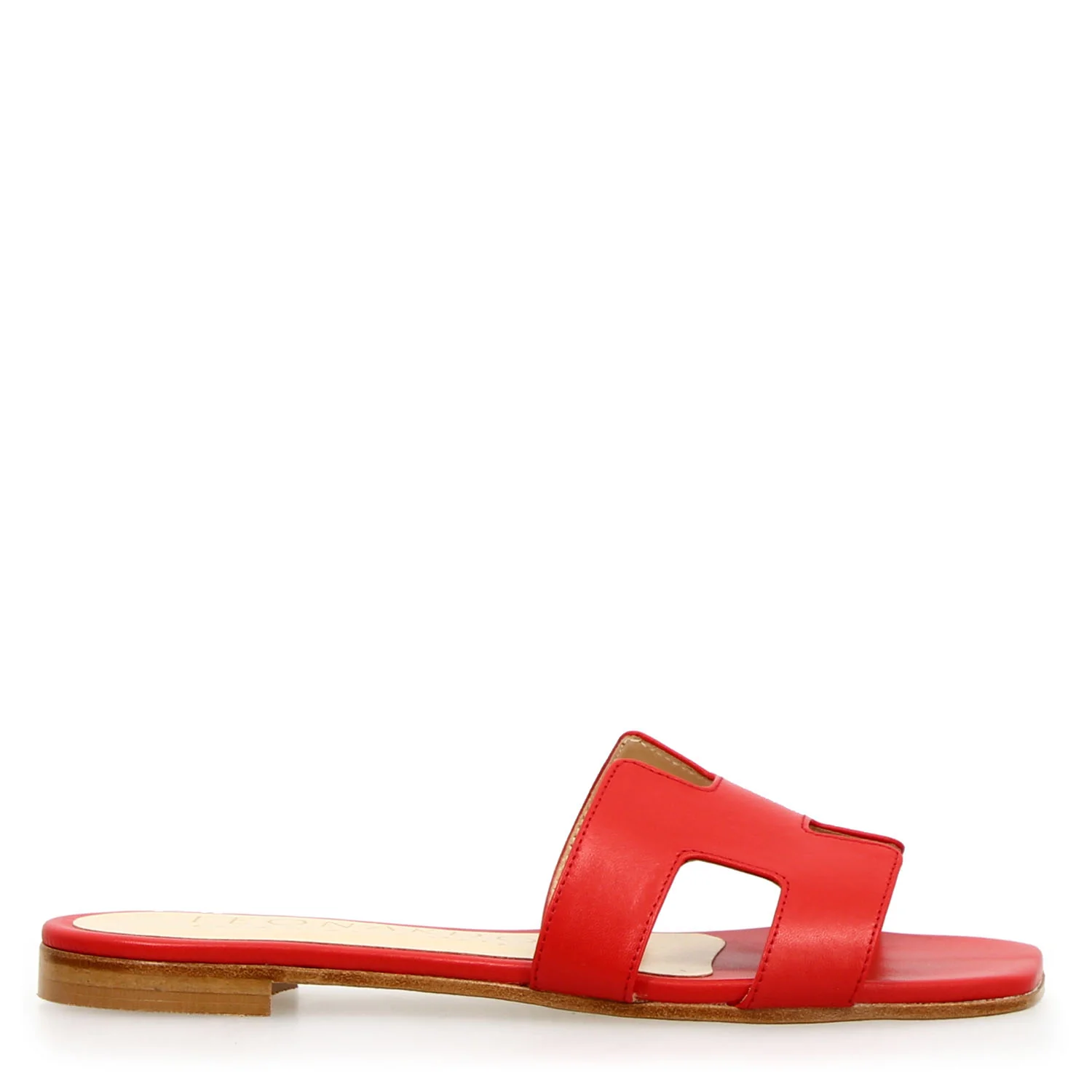 Sandalo da donna Harmony in pelle nappa rosso - Image 3